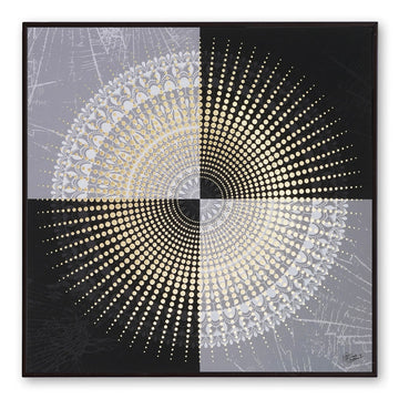 Golden Embossed Wall Painting