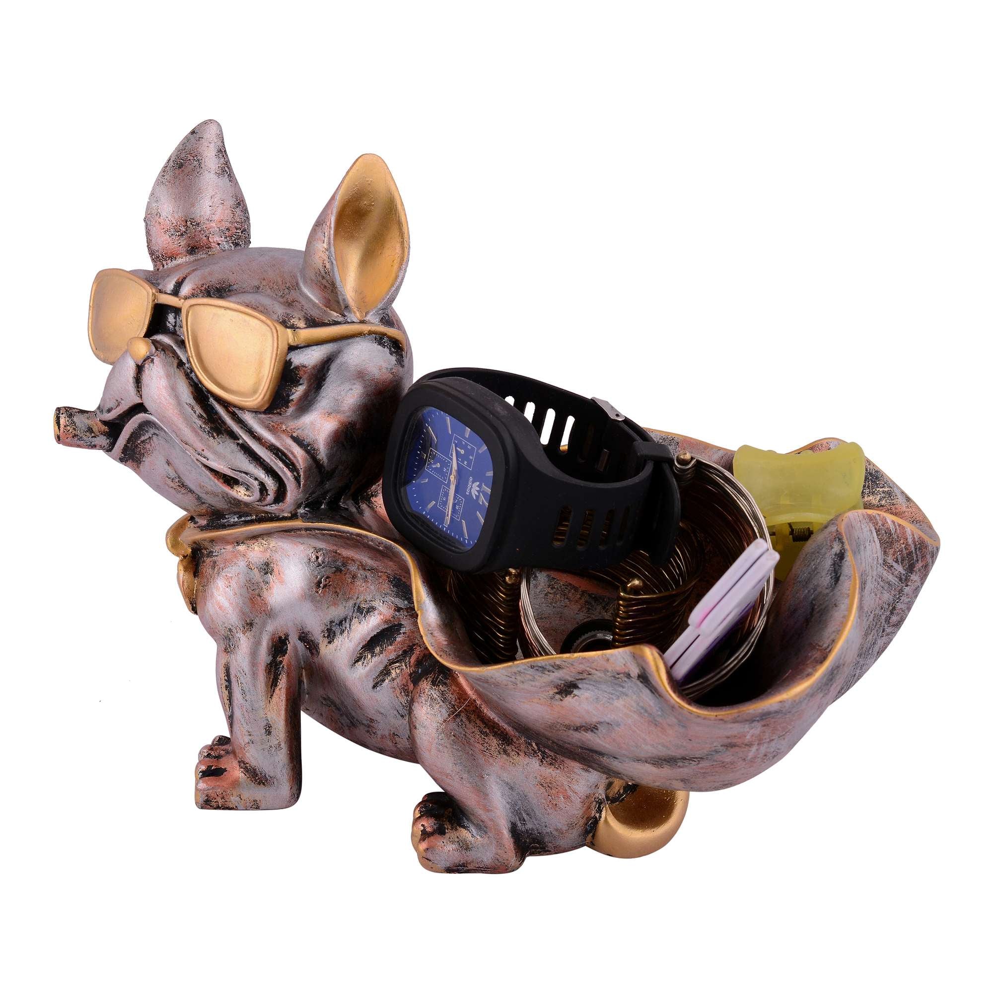 Cool Dog Showpiece with Plate for Home Dcor Item | Kitchen,Bedroom,Office,Dinning Table Decorative Item