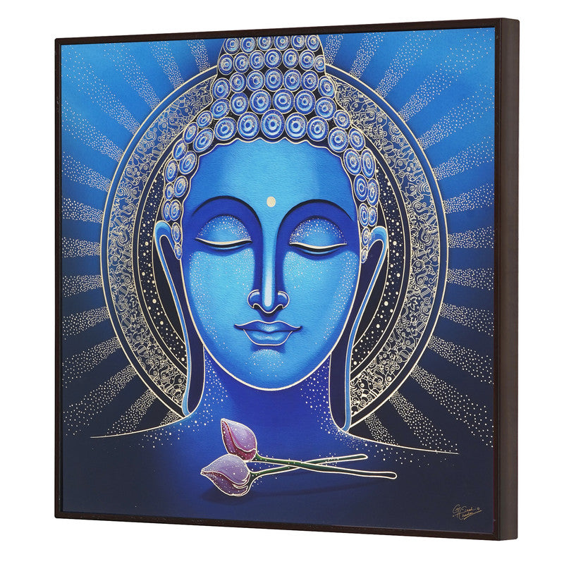 Golden Embossed Wall Painting