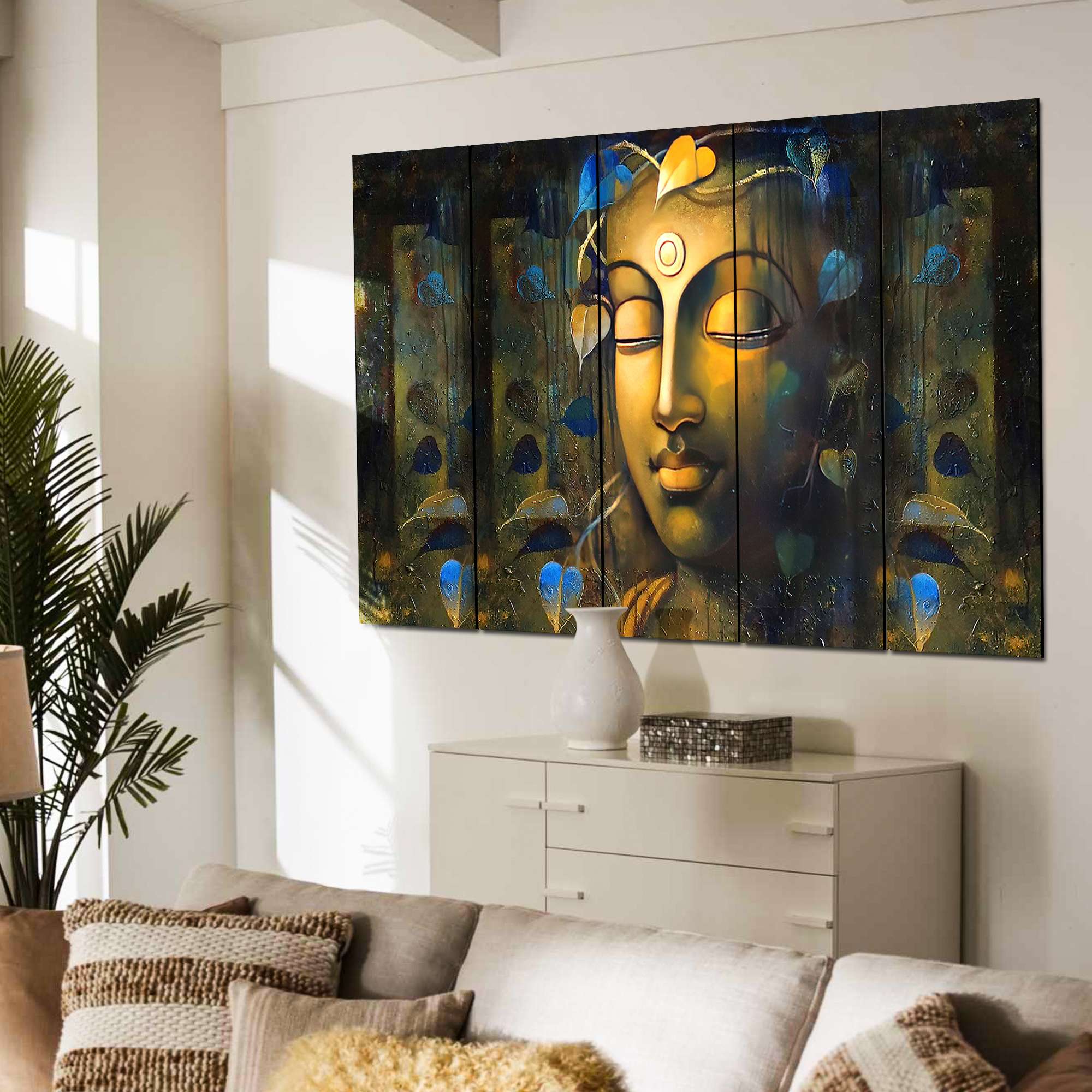 SET OF 5 DIGITAL WALL PAINTING