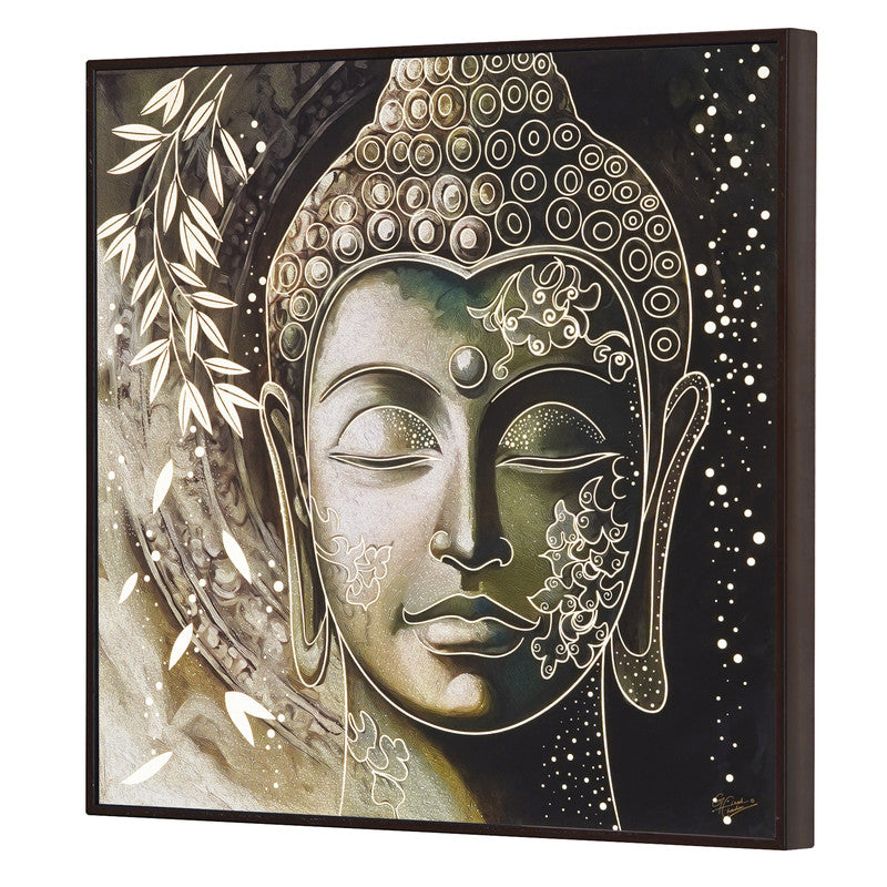 Golden Embossed Wall Painting