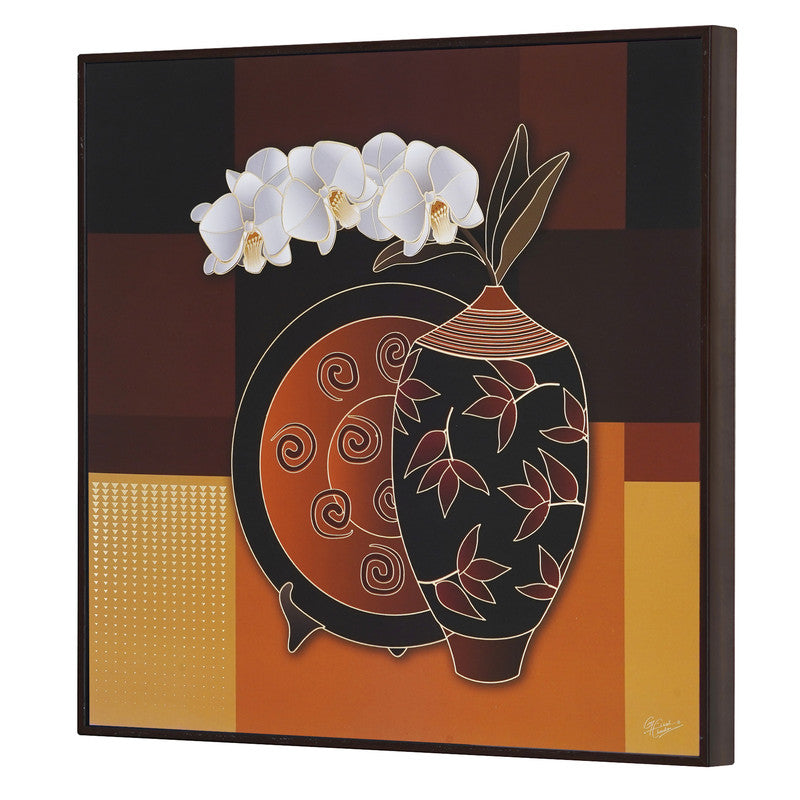Golden Embossed Wall Painting