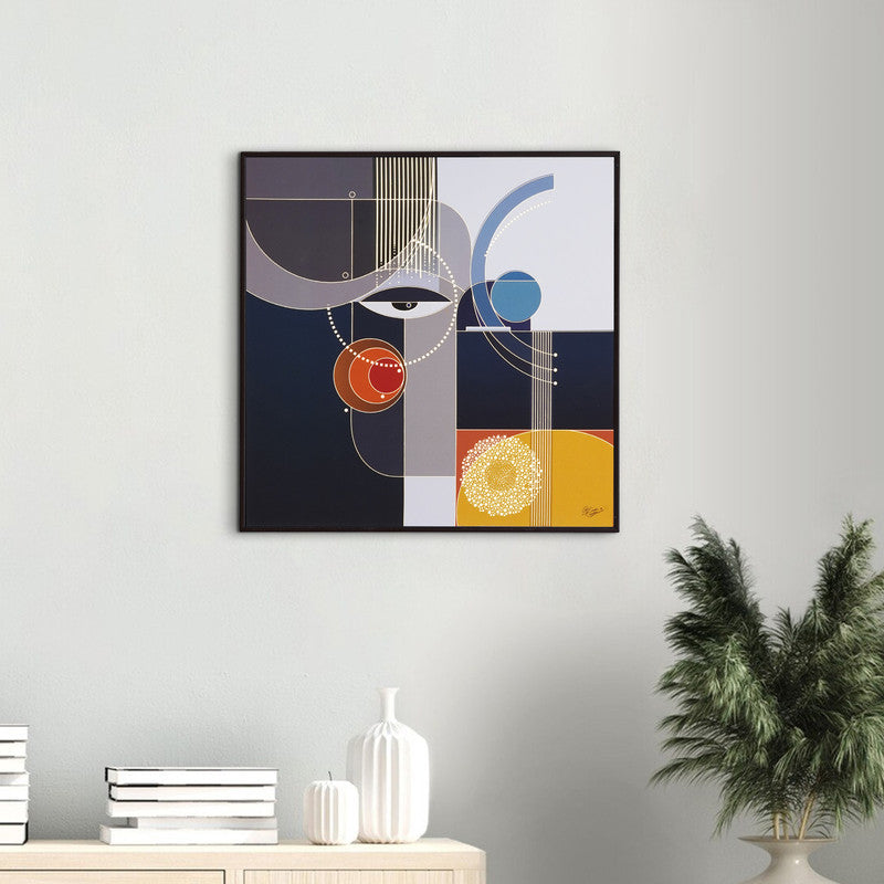 Golden Embossed Wall Painting