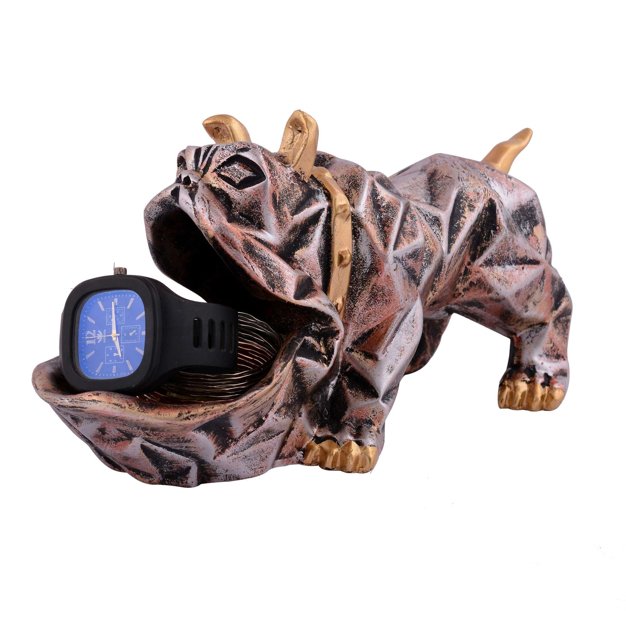 Cool Dog Showpiece with Plate for Home Dcor Item | Kitchen,Bedroom,Office,Dinning Table Decorative Item