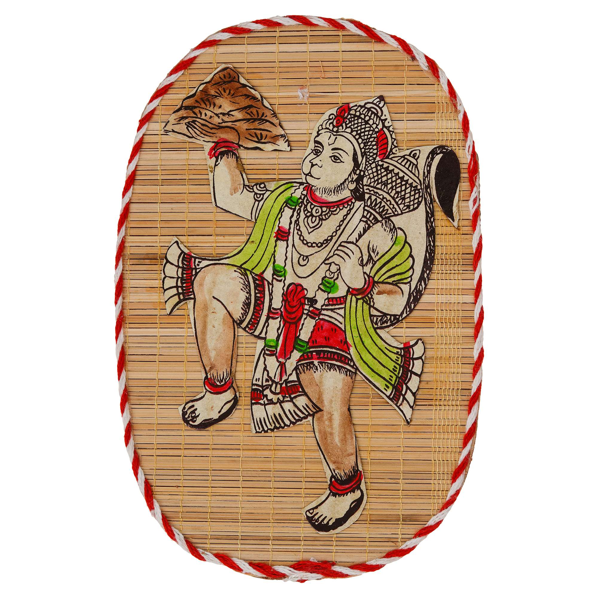 Bamboo Hand Crafted Wall Hangings Of Hanuman Ji For Home Decor | Bamboo Art For Wall Decor