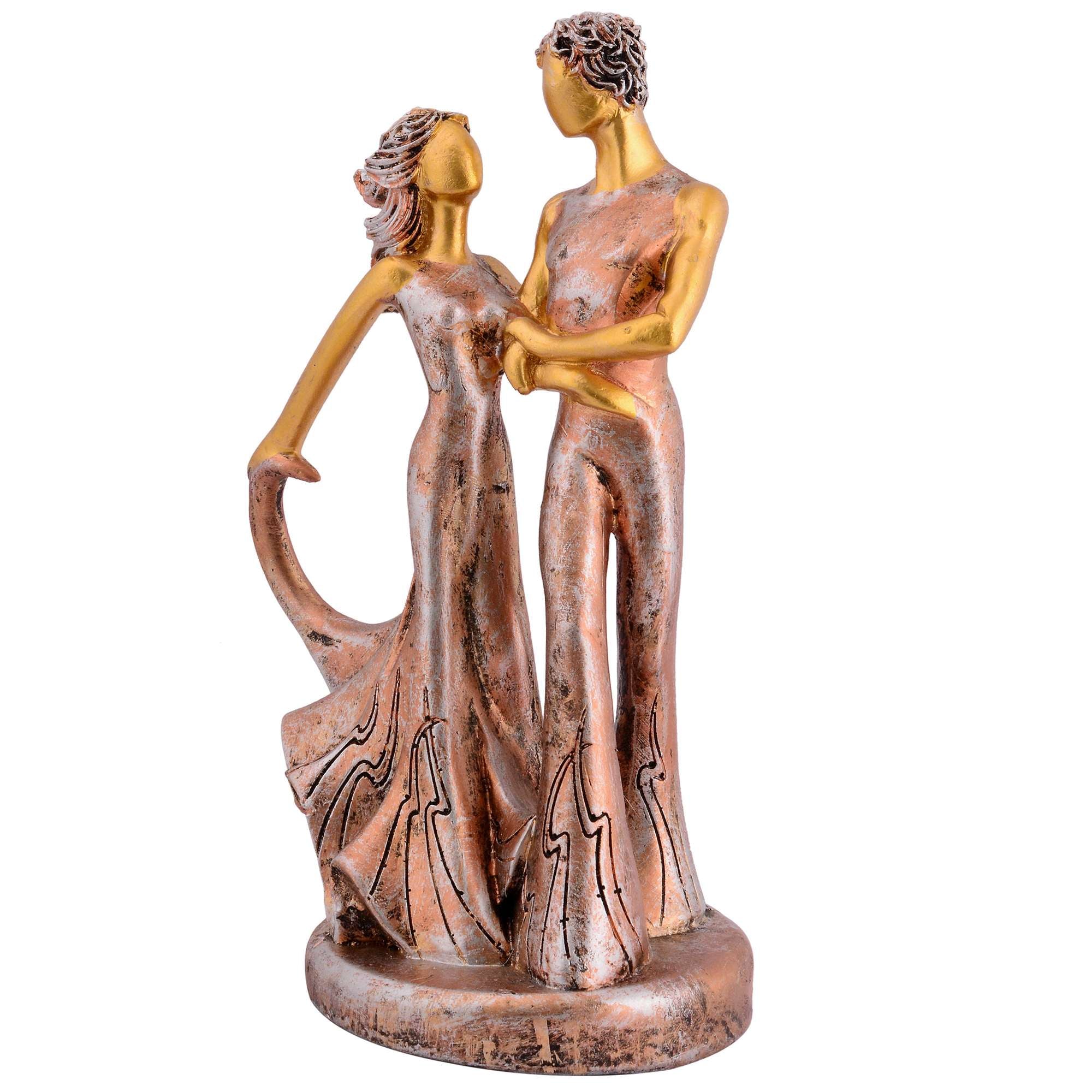 GREAT Valentine's Day Gift For Girl & Boys symbolizes true love, Romantic Gift Showpieces golden brown