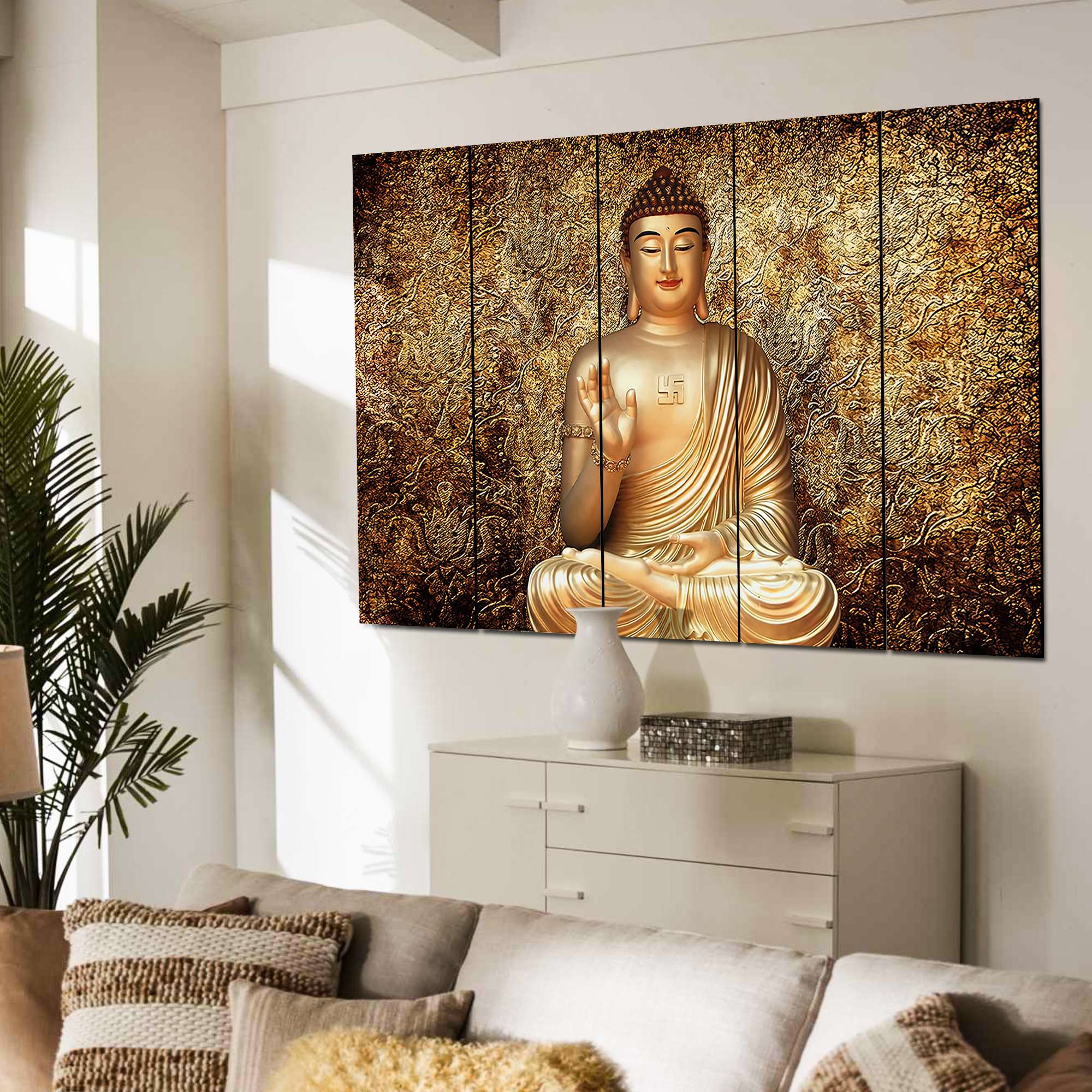 SET OF 5 DIGITAL WALL PAINTING