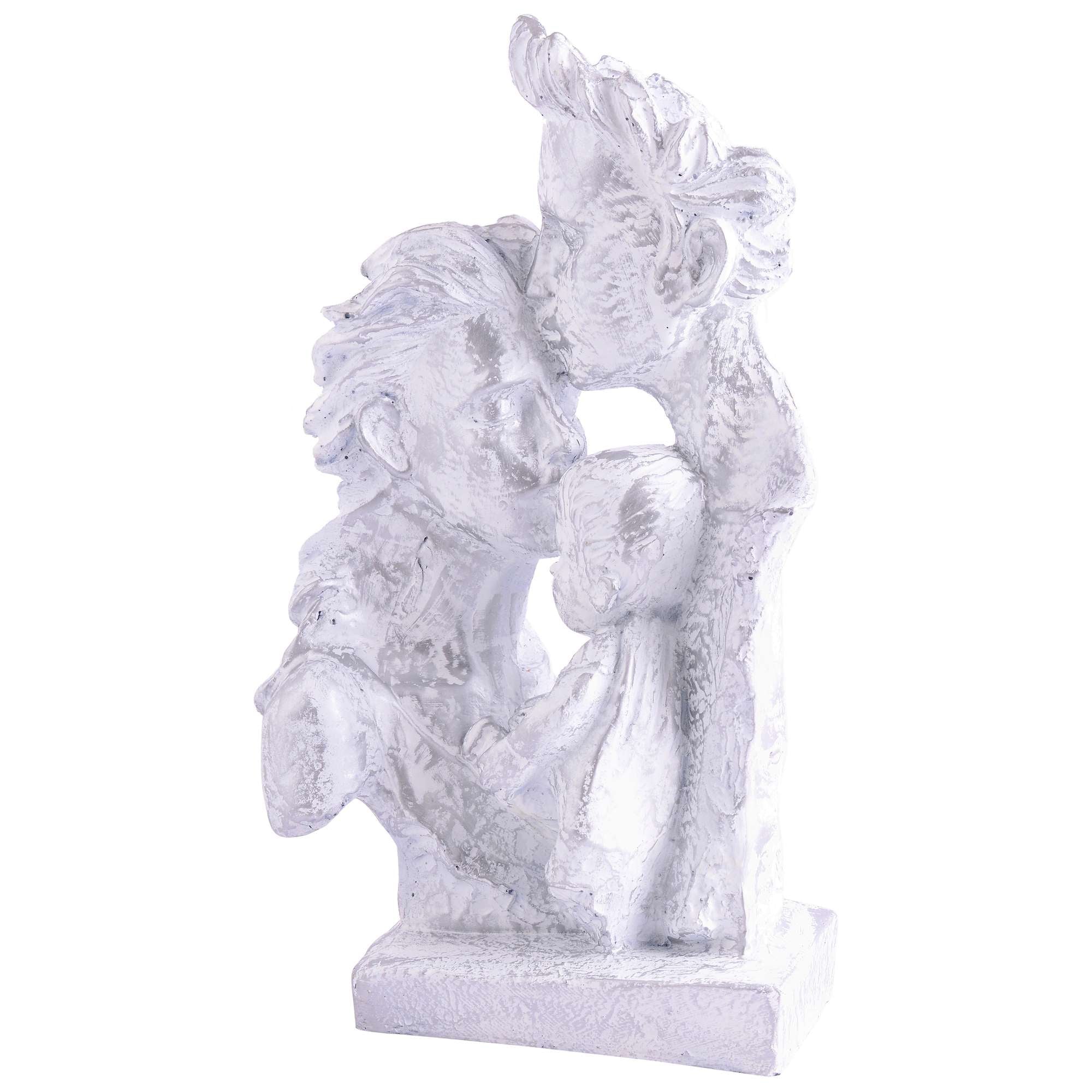 MOTHER and Father with Child Love  golden Statue showpiece for Home Decor and Gifting