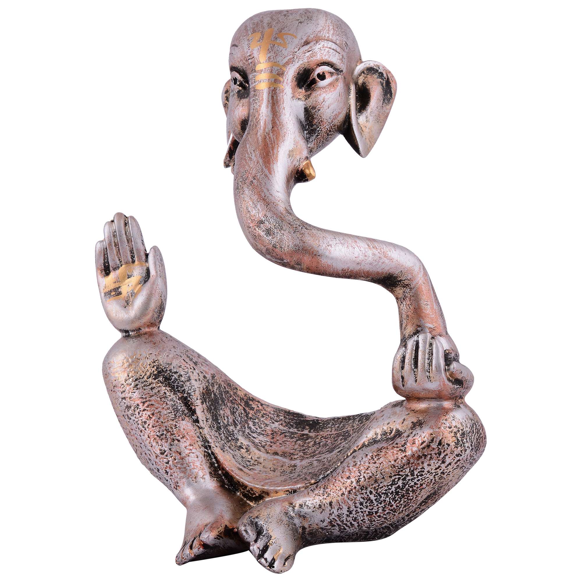 Ganesha Statue  Idol Shriganesh Bhagwan Murti / Home, Office Decor / Car Dashboard / Side Table Brass Ganpati / Lord Vinayaka Statue / God of Luck & Success Sculpture / Gift Items