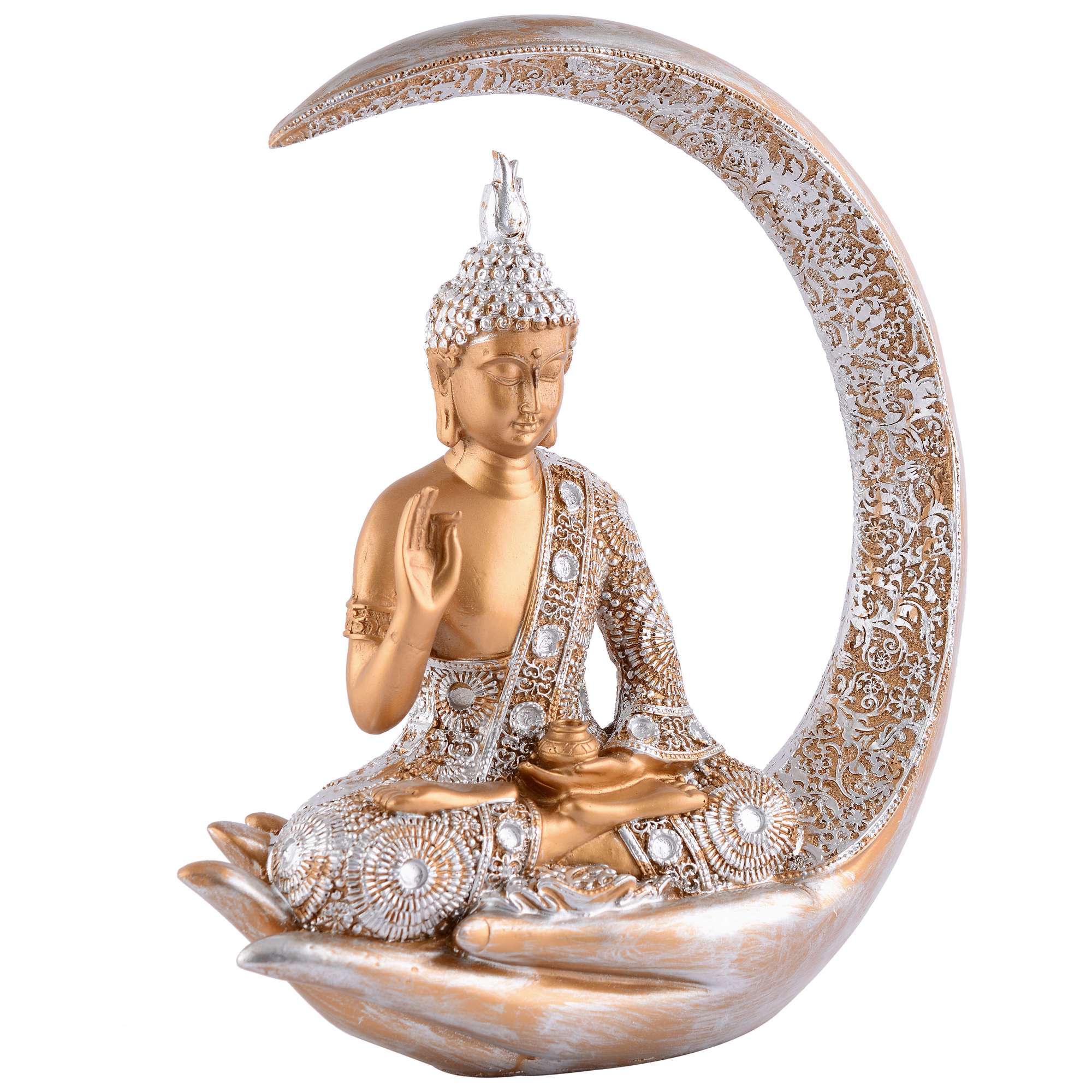 Buddha Idol Statue Showpiece Gift Gifting Item Polystone Home Decor Decoration