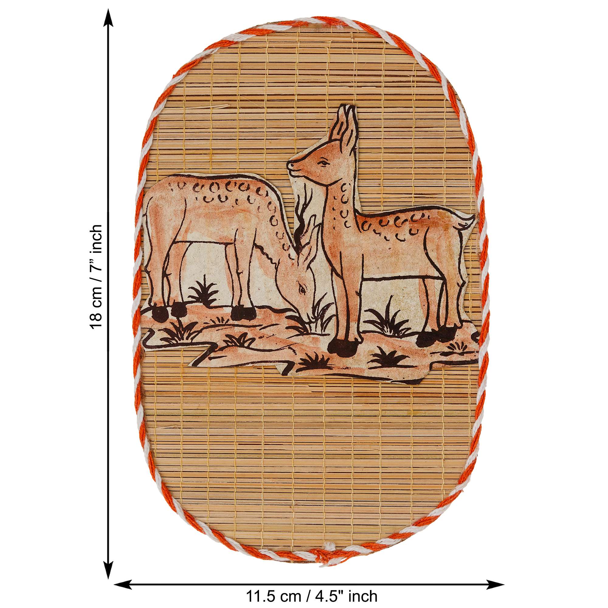 Bamboo Art Dear Painting For Home Decor | Bamboo Art Gift For Multiple Occasions