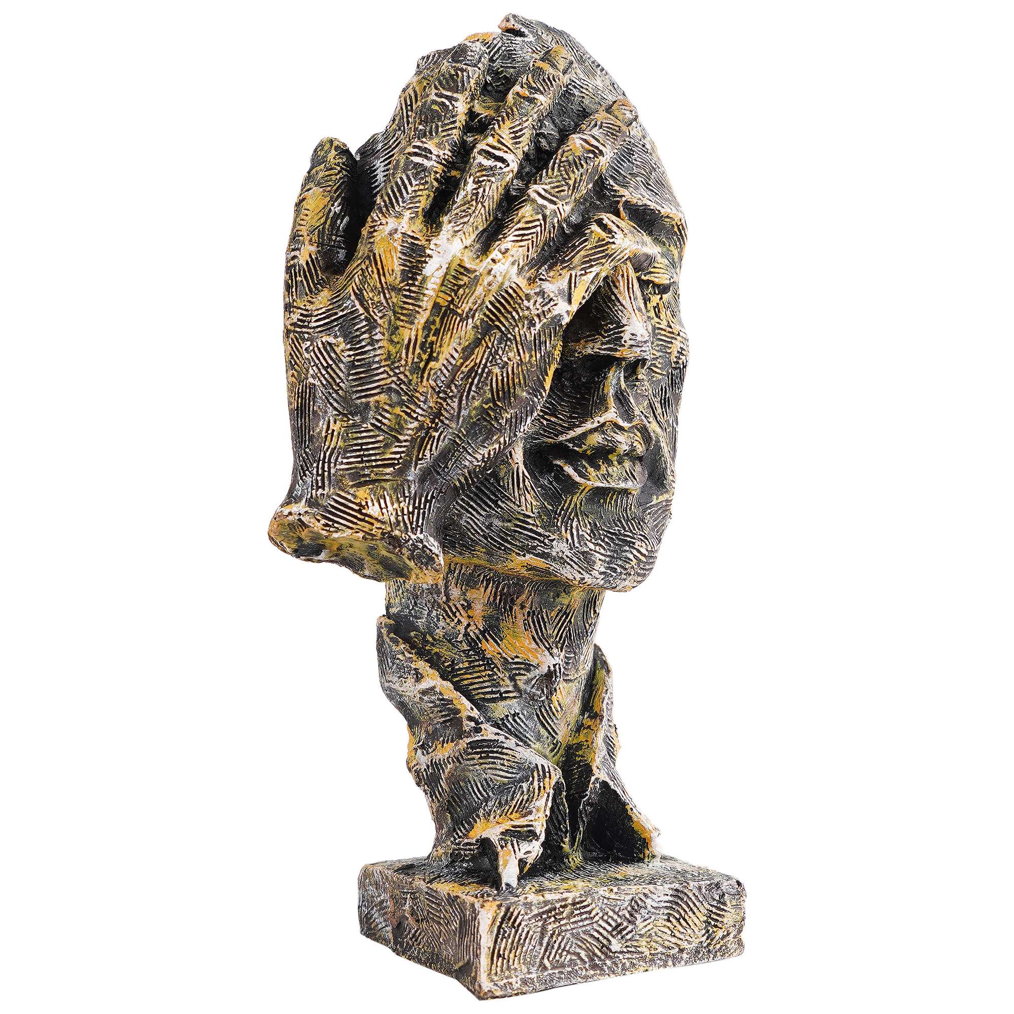 Face Statue for Living Room/Bedroom/Home/Office House, Big Size murti Antique Idol Abstract Art Decor showpiece Good for Gifts an Any Occasion Anniversary