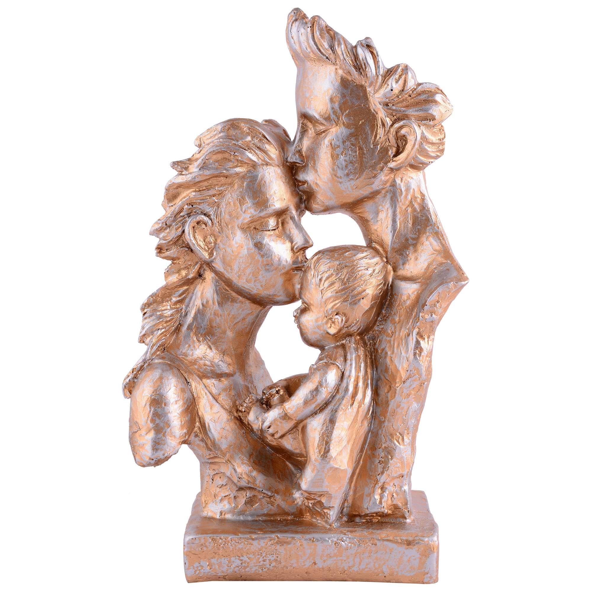FAMILY Of Three Ornaments  Abstract Home Souvenirs Statues Decoration for Home Character gray