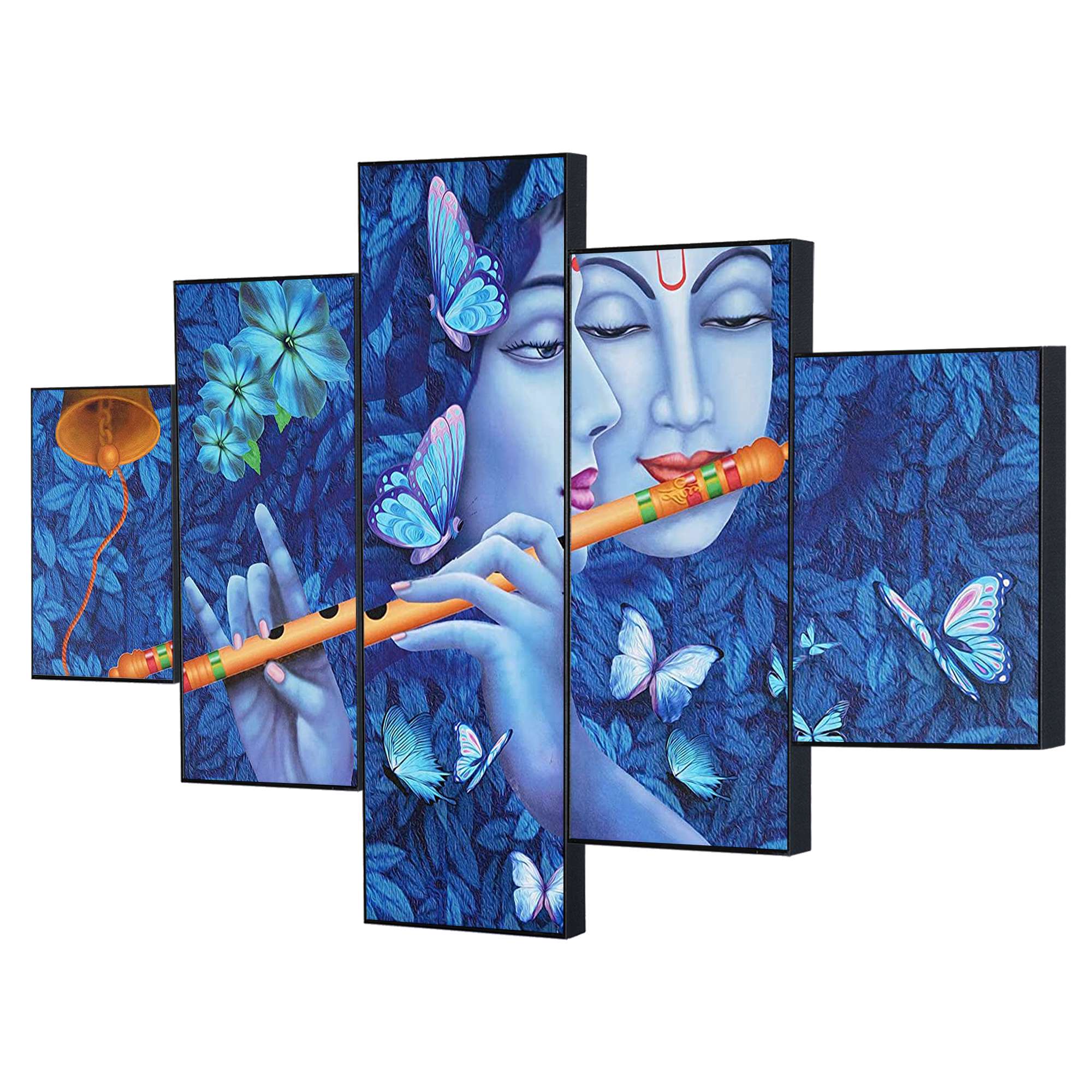 Set Of Five Framed Digital Wall Painting