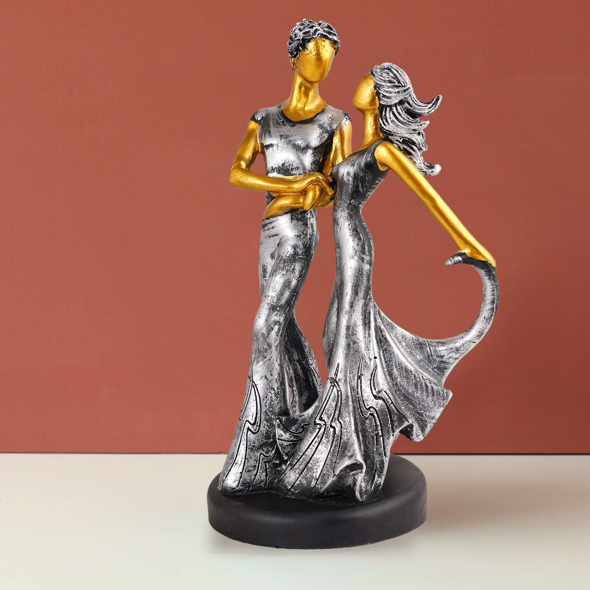 Great Valentine's Day Gift For Girl & Boys symbolizes true love, Romantic Gift Showpieces silver Golden