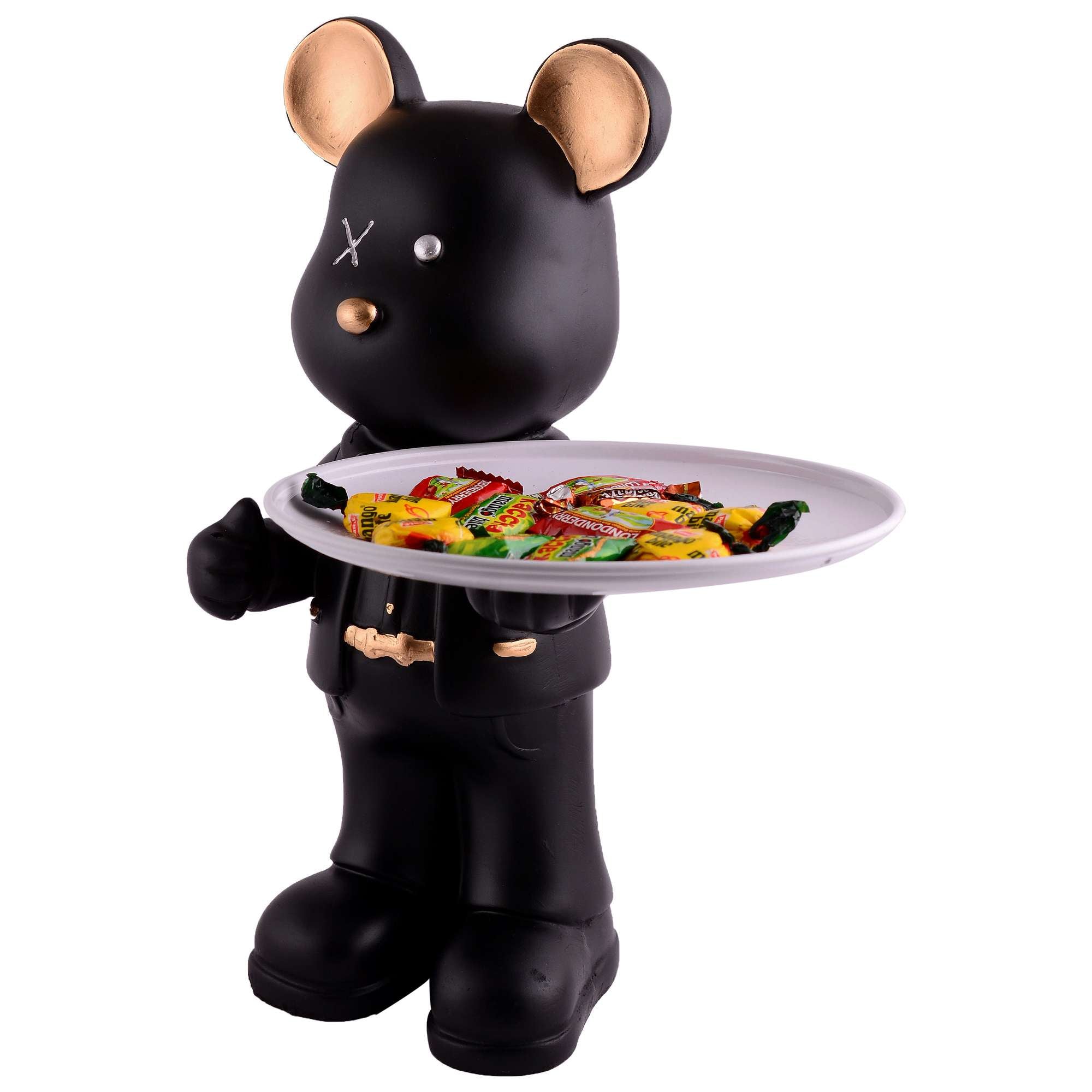 Cool Taddy Bear Showpiece for Home Decorative Showpiece | Taddy Bear with Paltter Statue for Home Decor Showpiece | Home Kitchen Decor | Office Decorative Item -7