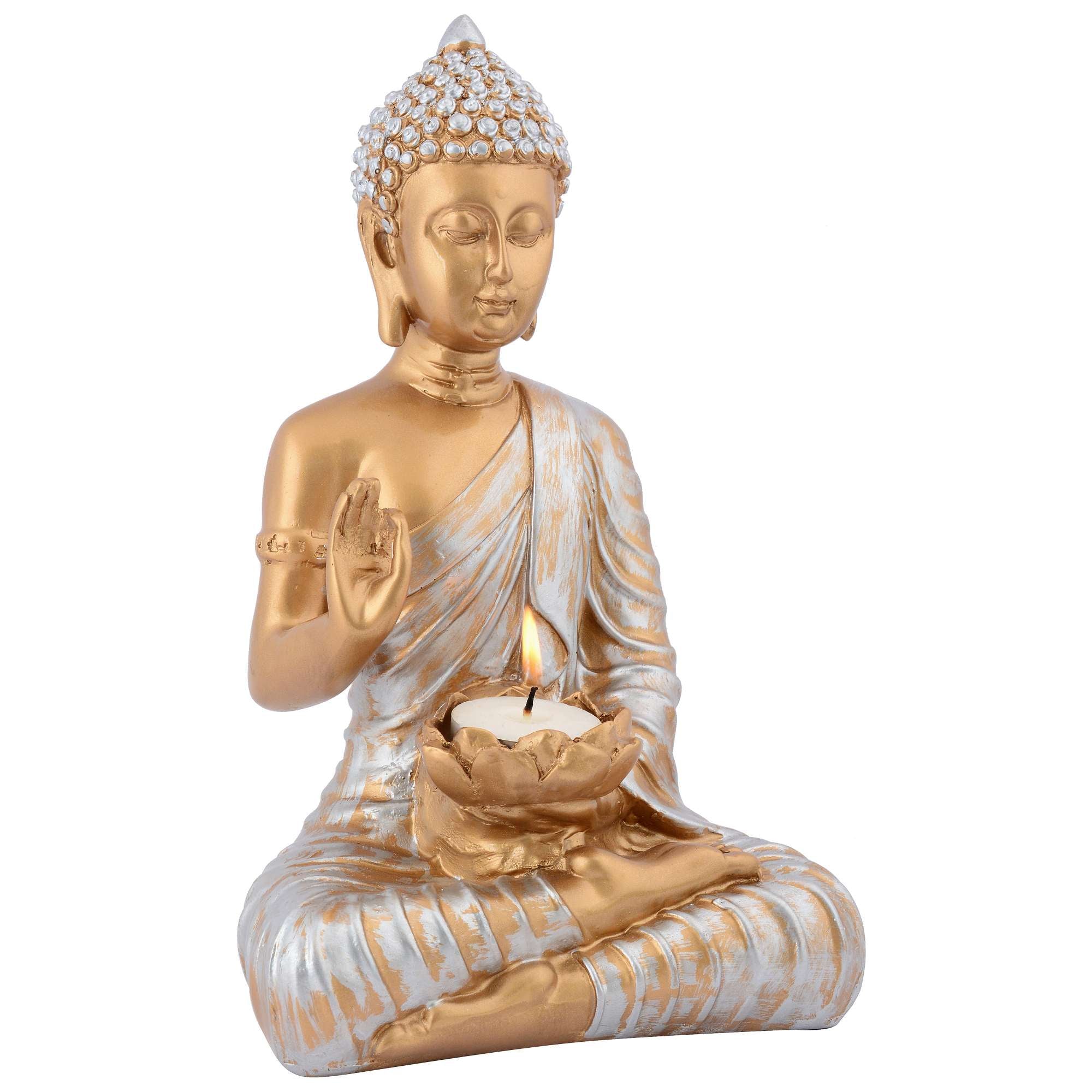 Buddha Idol Statue Showpiece Gift Gifting Item Polystone Home Decor Decoration