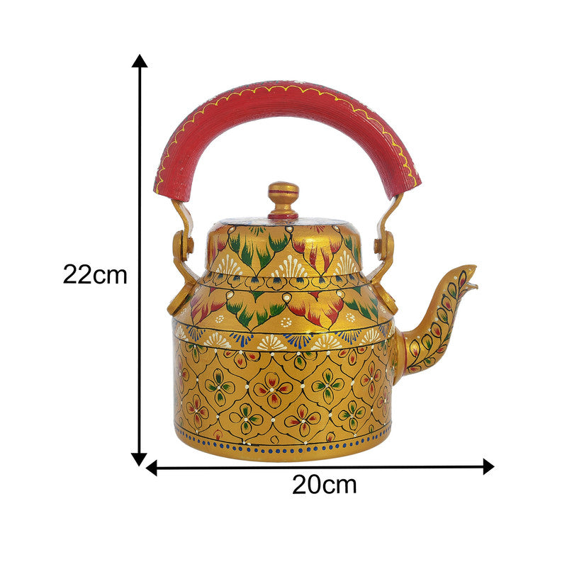 ALUMINIUM TEA KETTLE WITH 4 GLASS