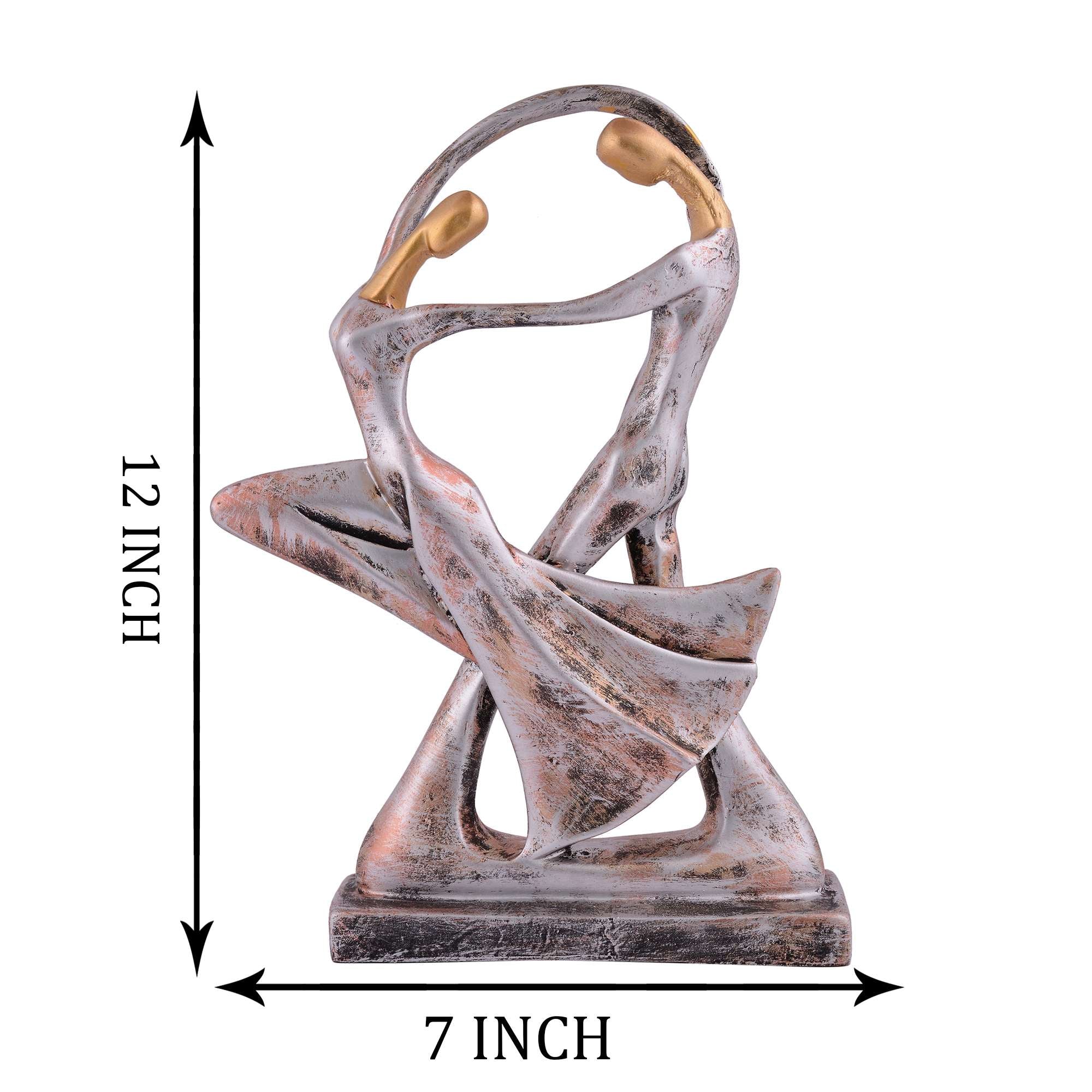 GREAT Valentine's Day Gift For Girl & Boys symbolizes true love, Romantic Gift Showpieces silver brown