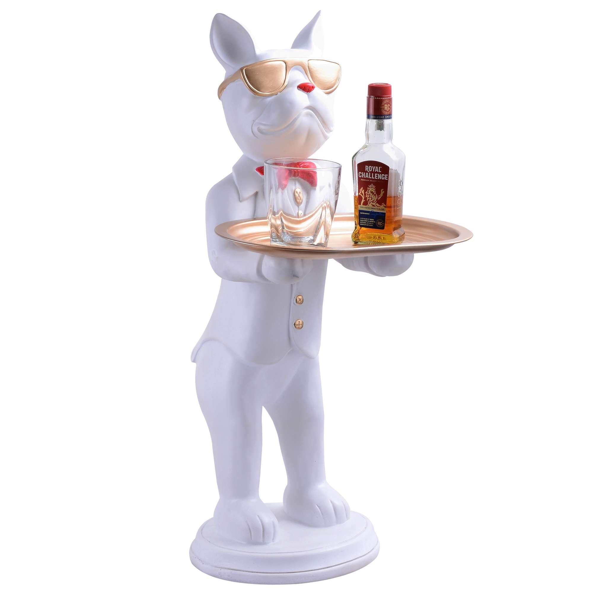 Cool Dog Showpiece with Plate for Home Dcor Item | Kitchen,Bedroom,Office,Dinning Table Decorative Item