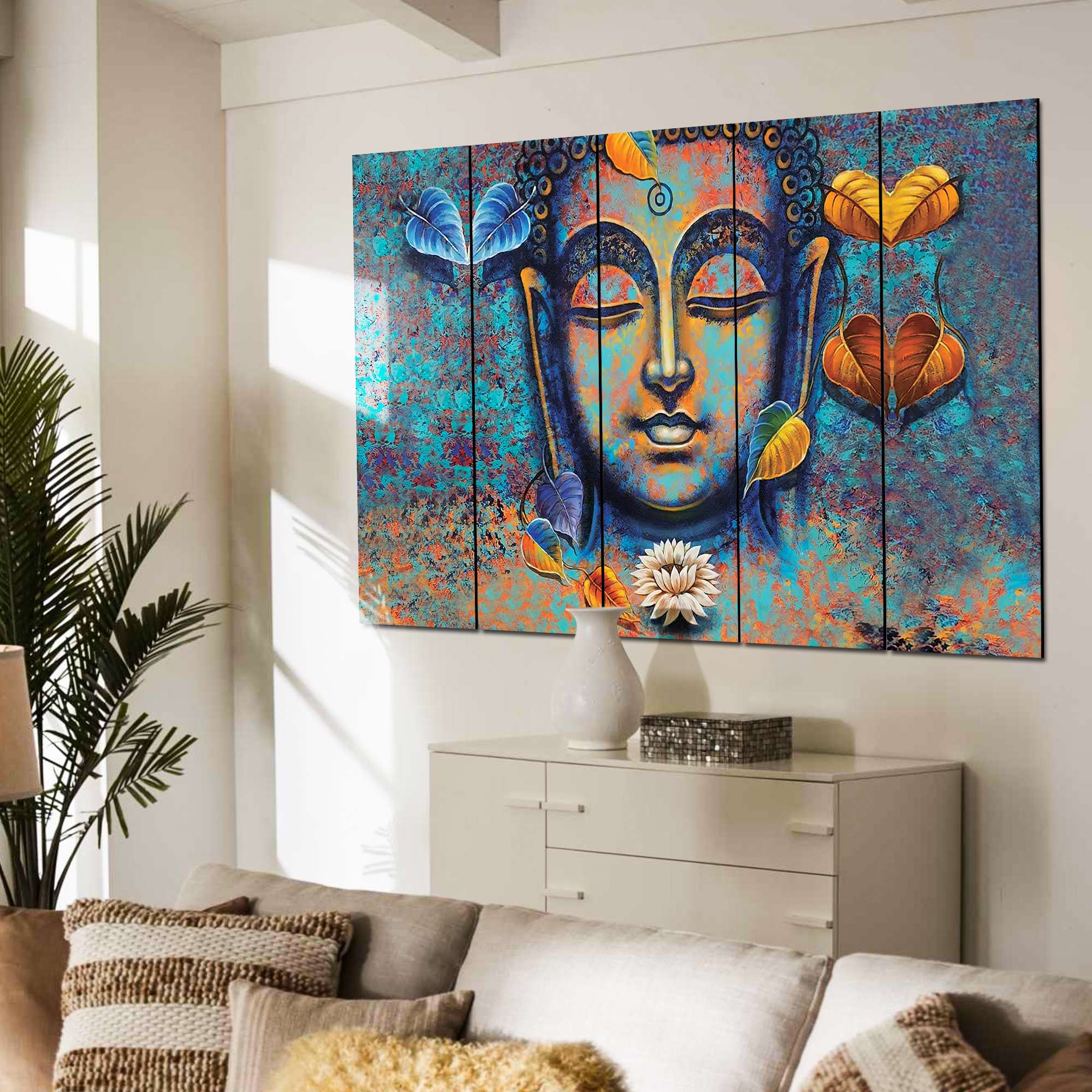 SET OF 5 DIGITAL WALL PAINTING