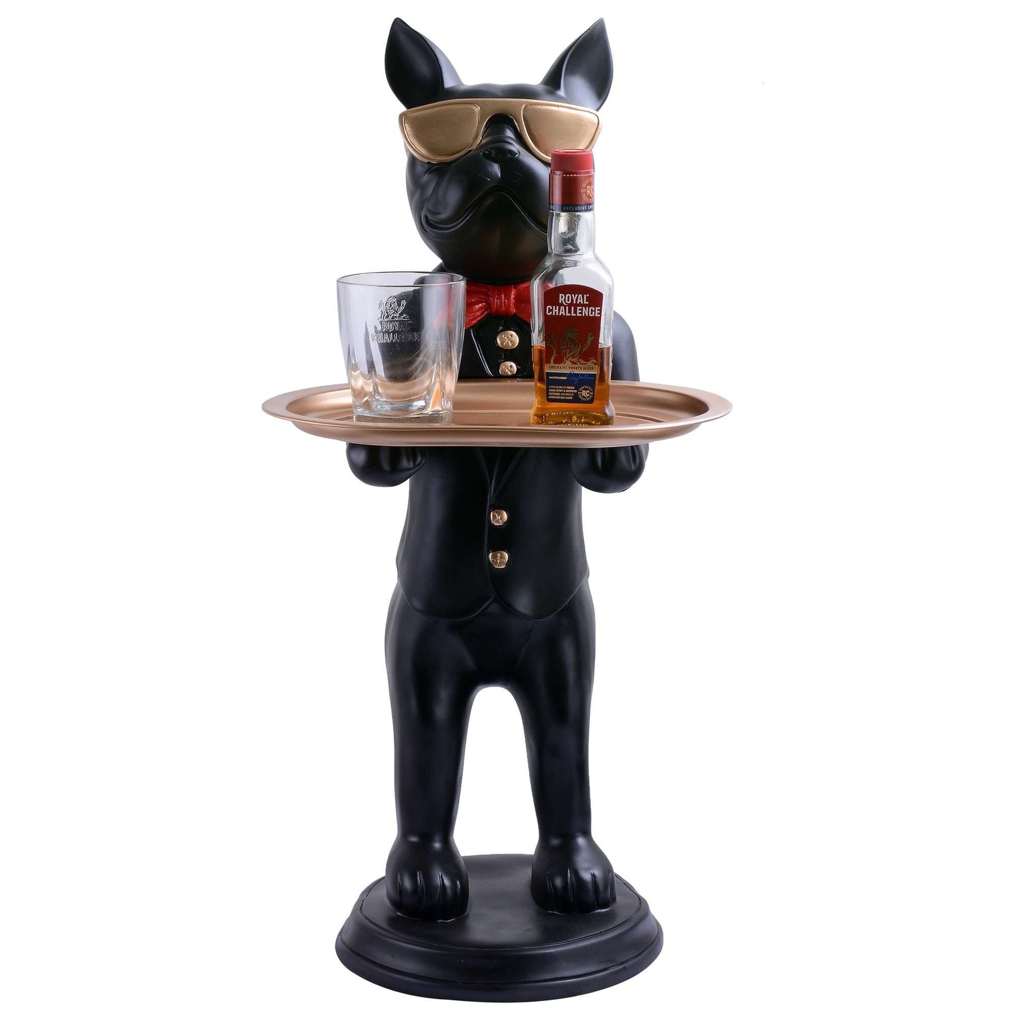 Cool Dog Showpiece with Plate for Home Dcor Item | Kitchen,Bedroom,Office,Dinning Table Decorative Item