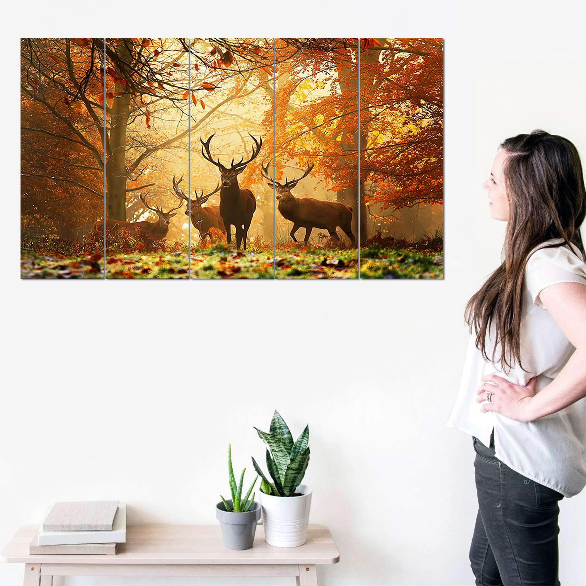SET OF 5 DIGITAL WALL PAINTING