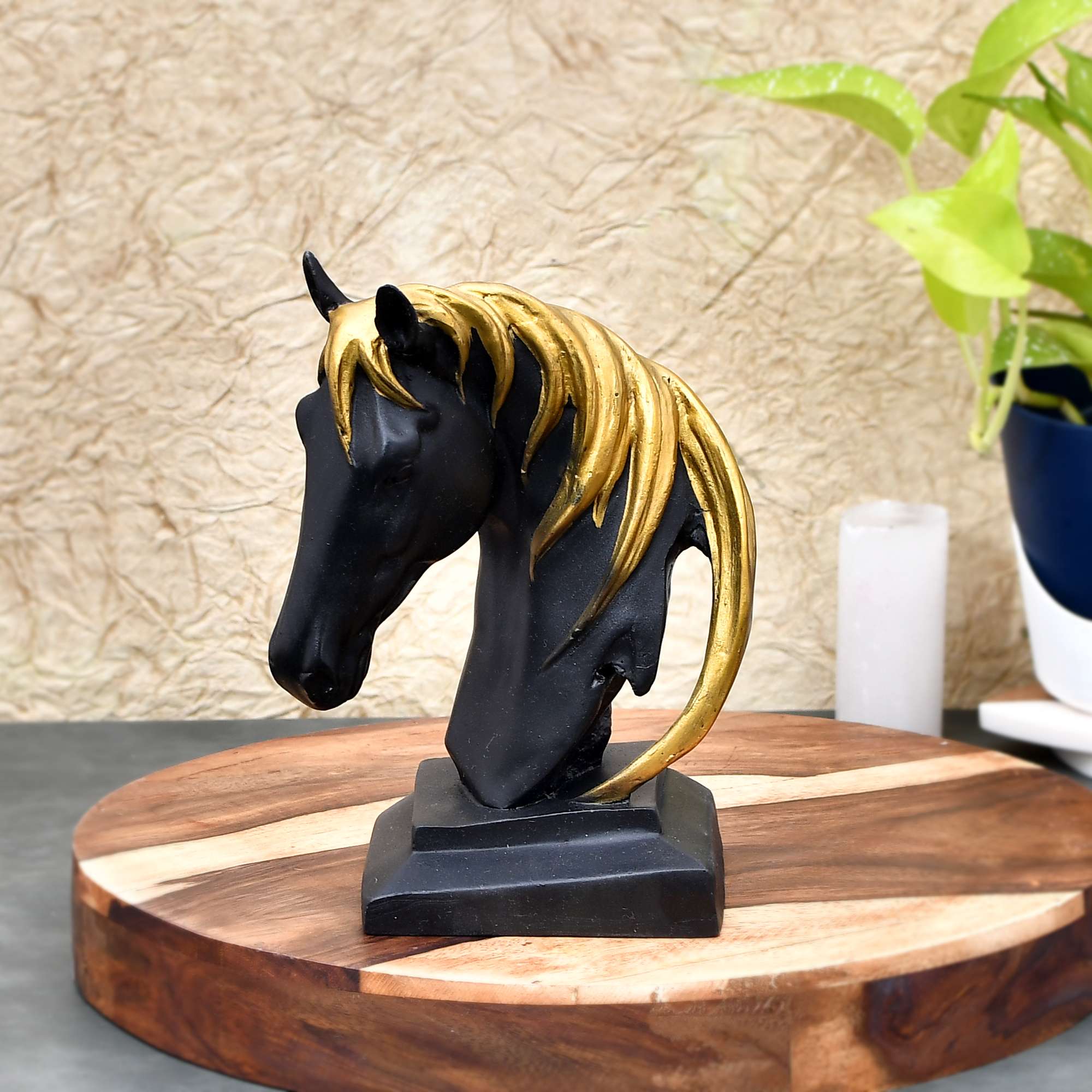 BLACK HORSE FACE