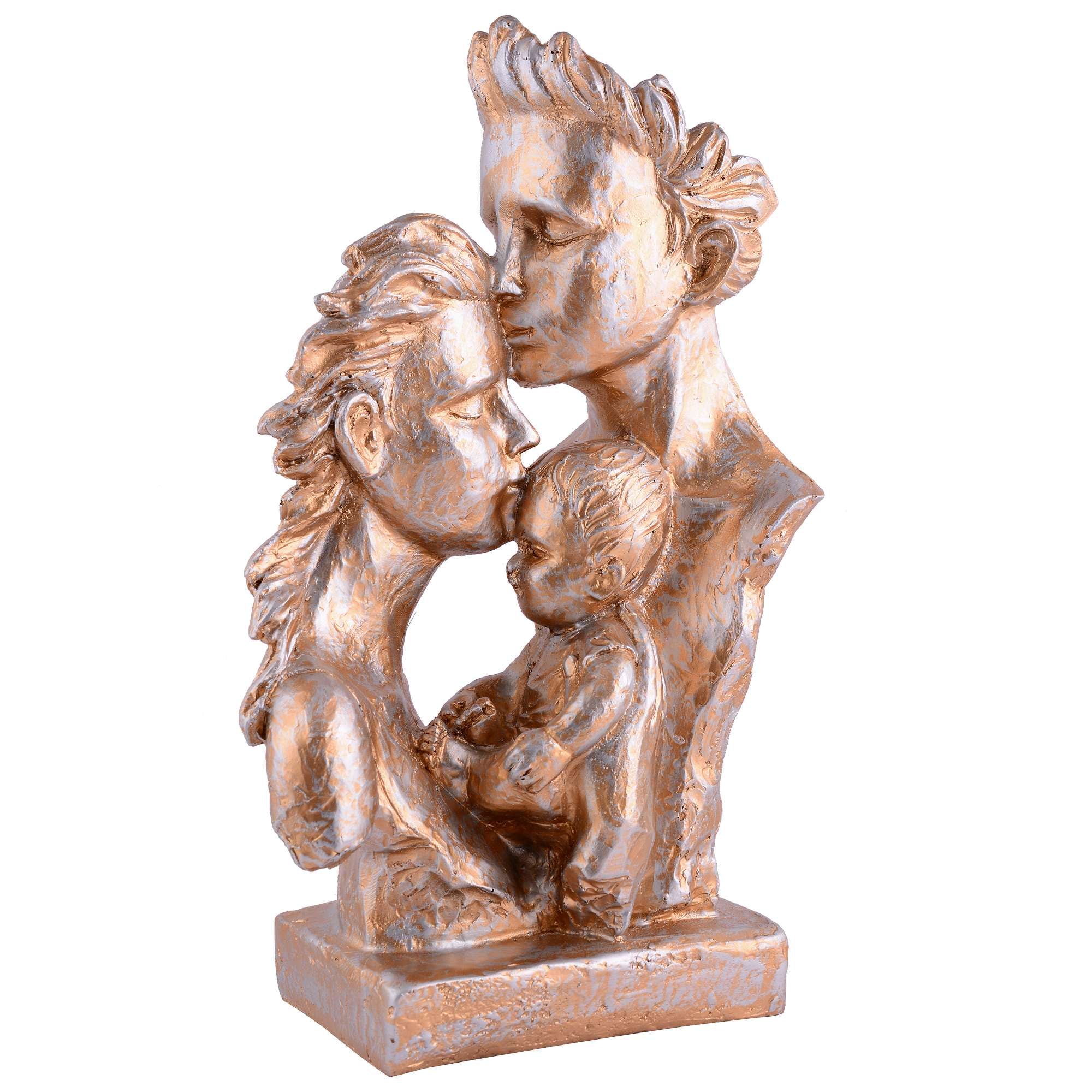 FAMILY Of Three Ornaments  Abstract Home Souvenirs Statues Decoration for Home Character gray