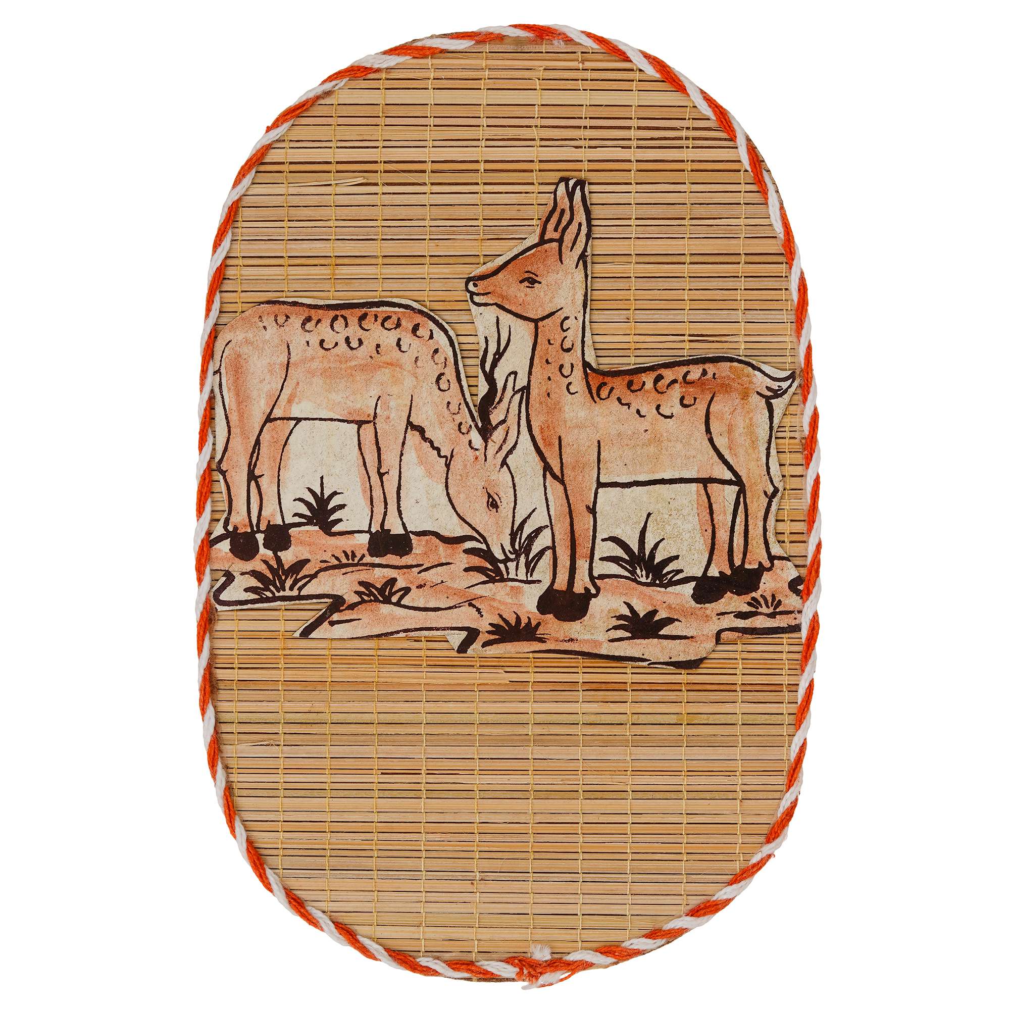 Bamboo Art Dear Painting For Home Decor | Bamboo Art Gift For Multiple Occasions