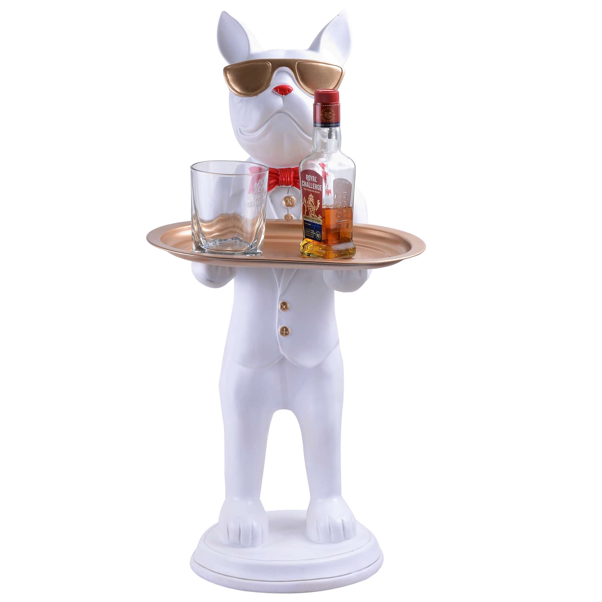Cool Dog Showpiece with Plate for Home Dcor Item | Kitchen,Bedroom,Office,Dinning Table Decorative Item