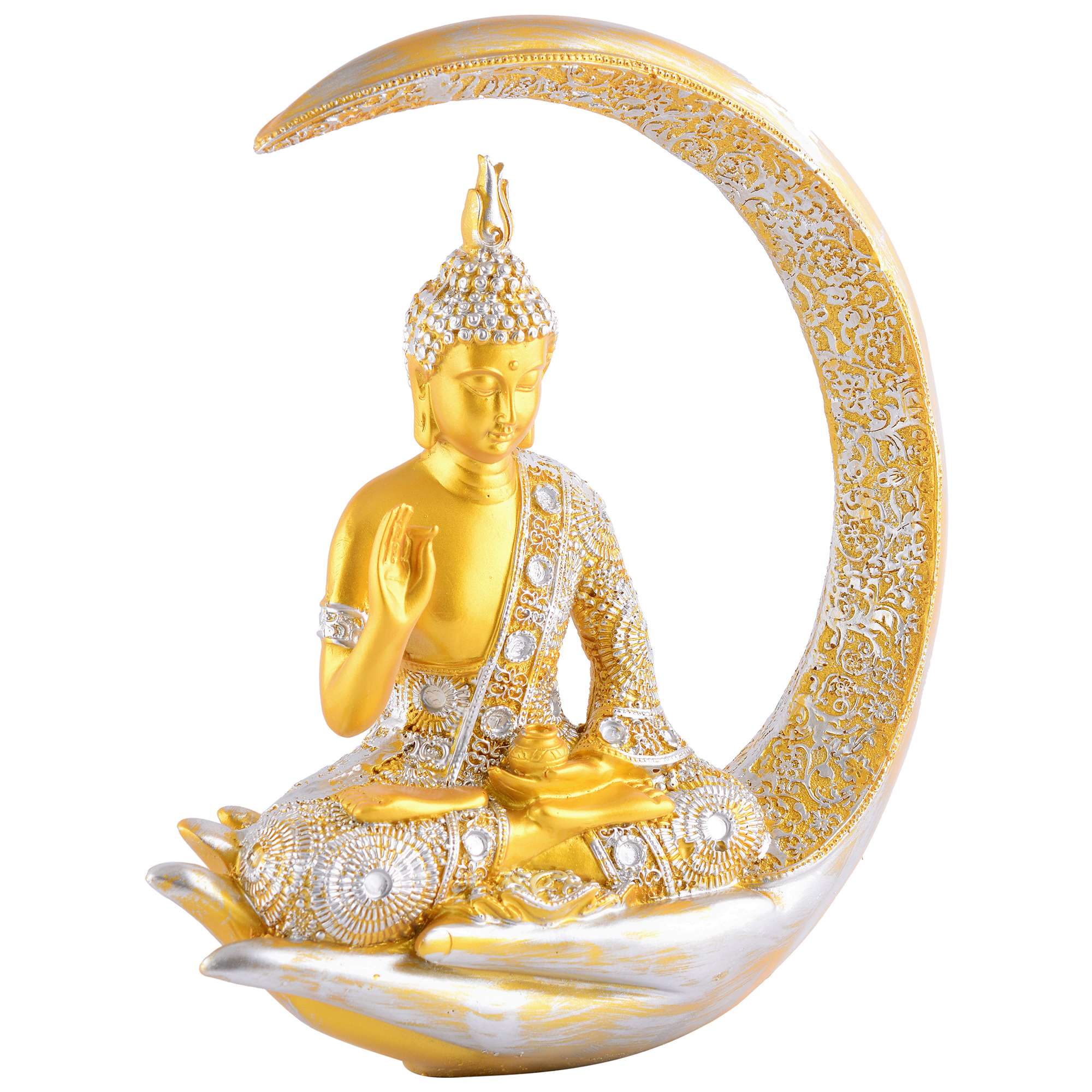 Buddha Idol Statue Showpiece Gift Gifting Item Polystone Home Decor Decoration