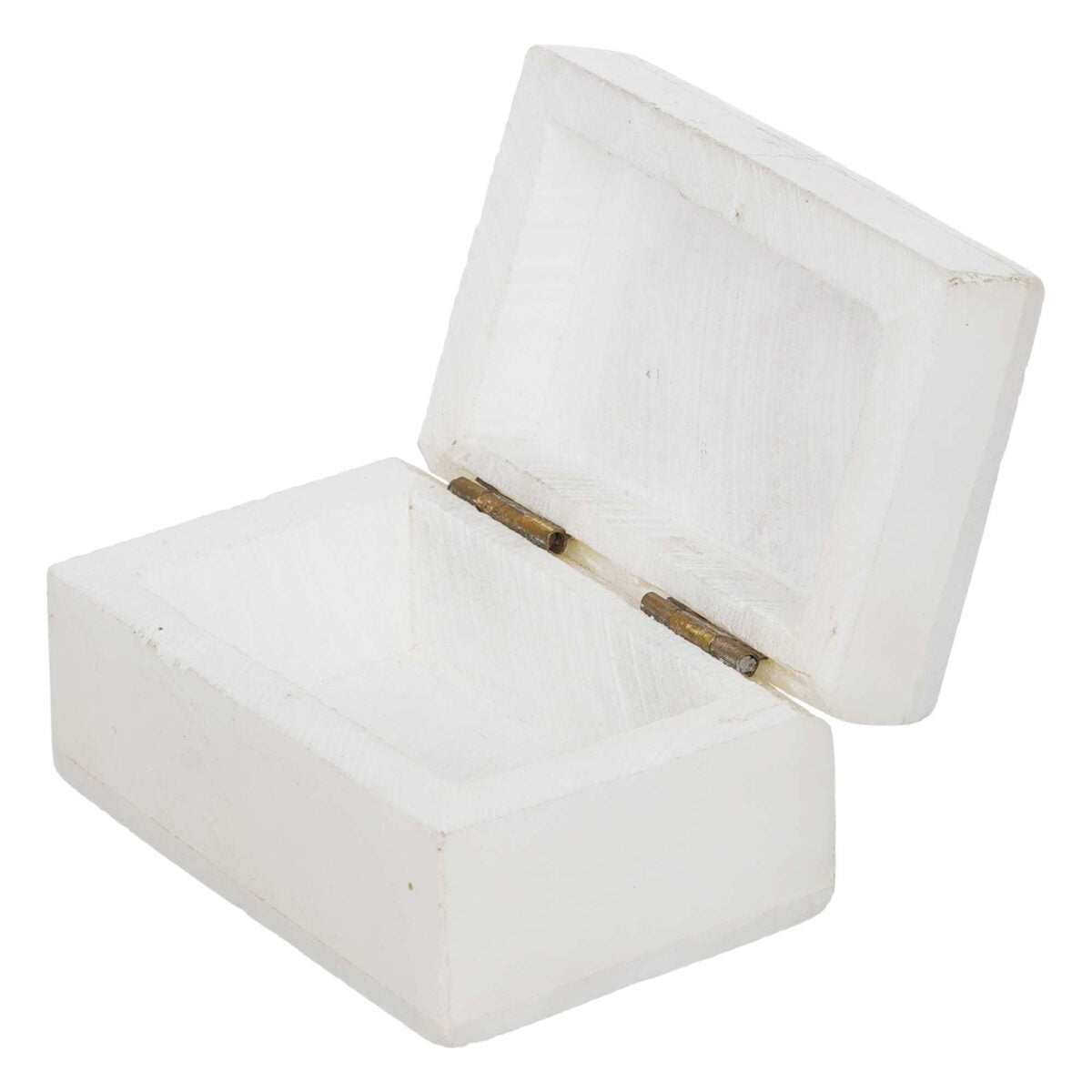 White Marble with floral inlay work Trinket Jewelry Box for Multi Purpose Use
