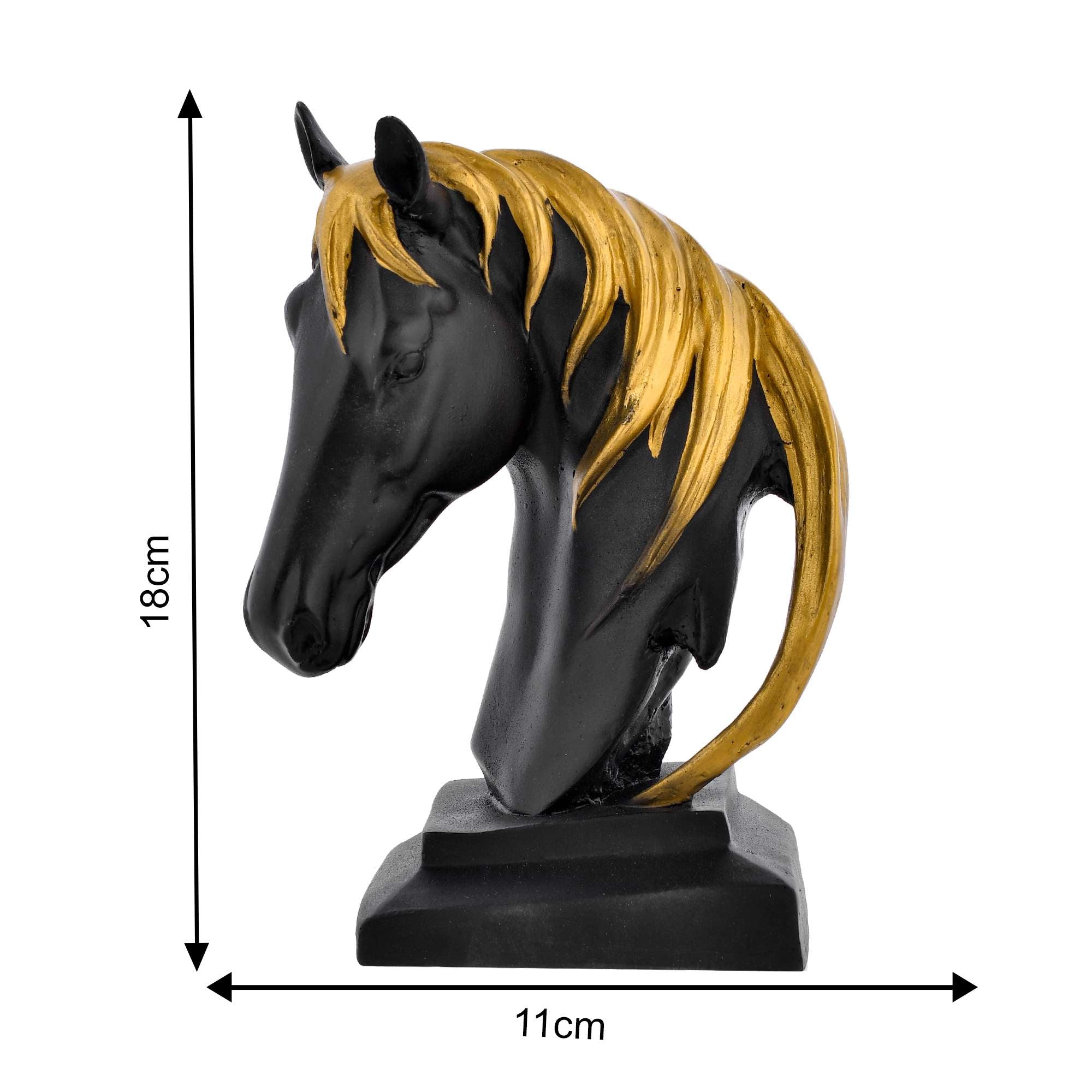 BLACK HORSE FACE