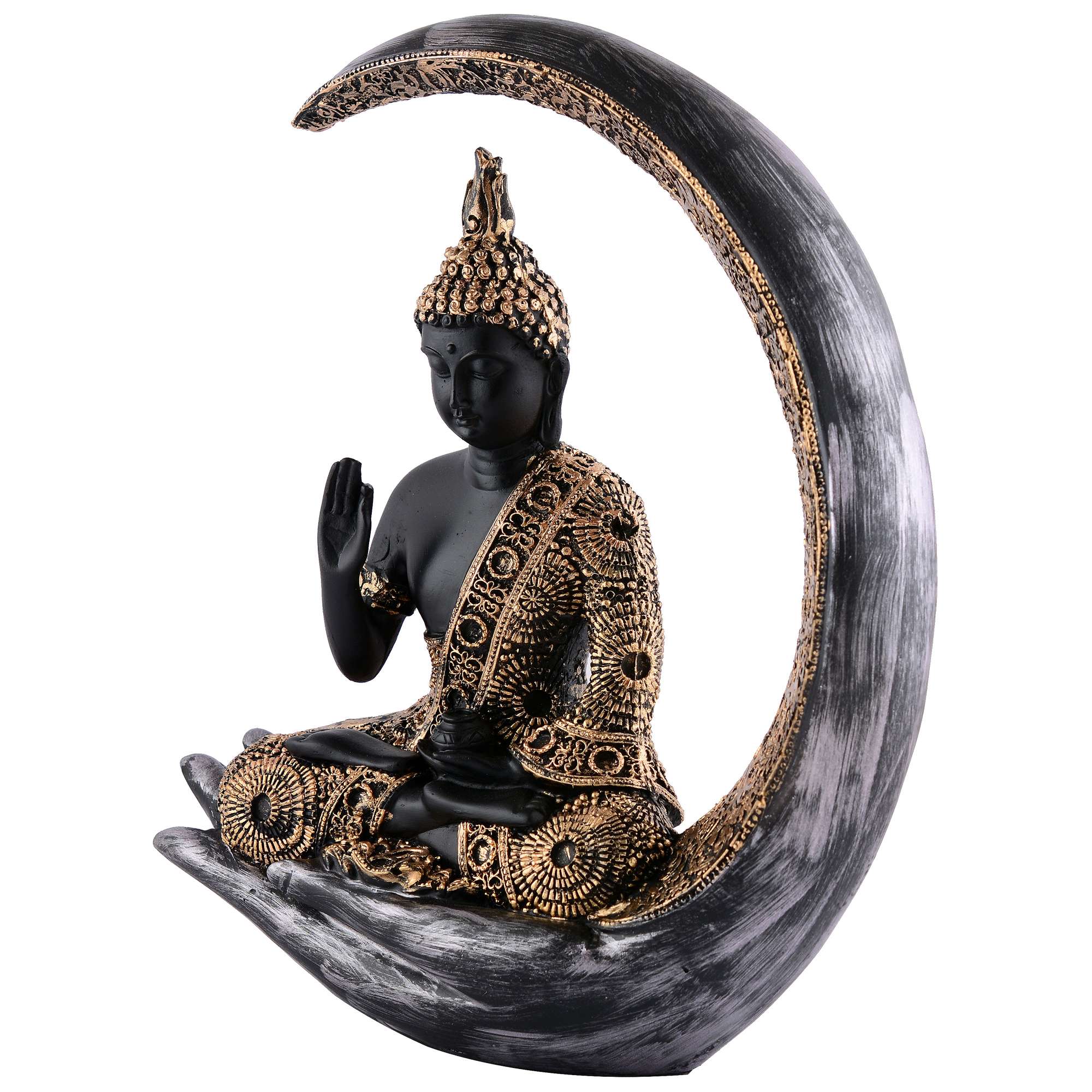 Buddha Idol Statue Showpiece Gift Gifting Item Polystone Home Decor Decoration