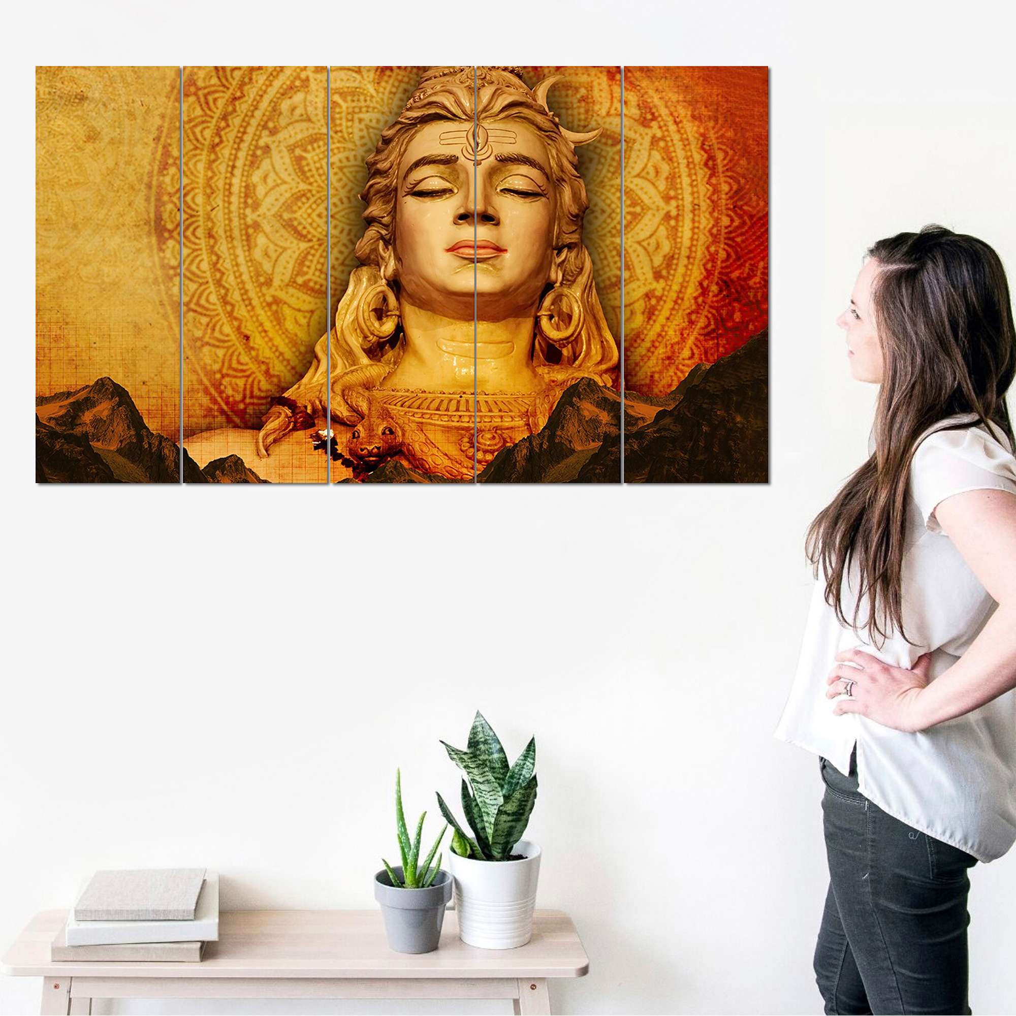 SET OF 5 DIGITAL WALL PAINTING