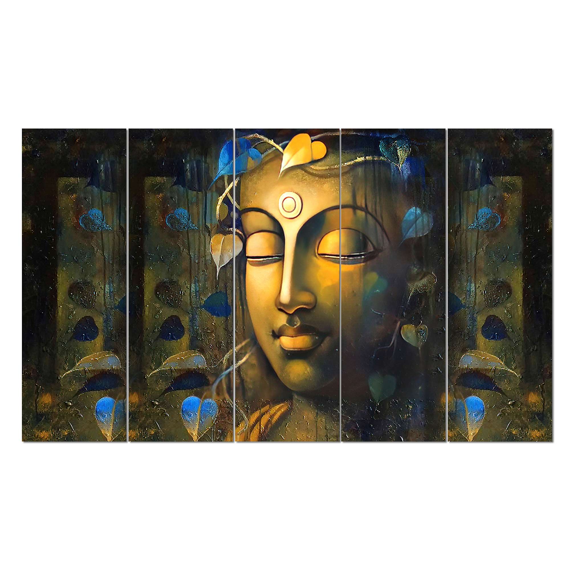 SET OF 5 DIGITAL WALL PAINTING