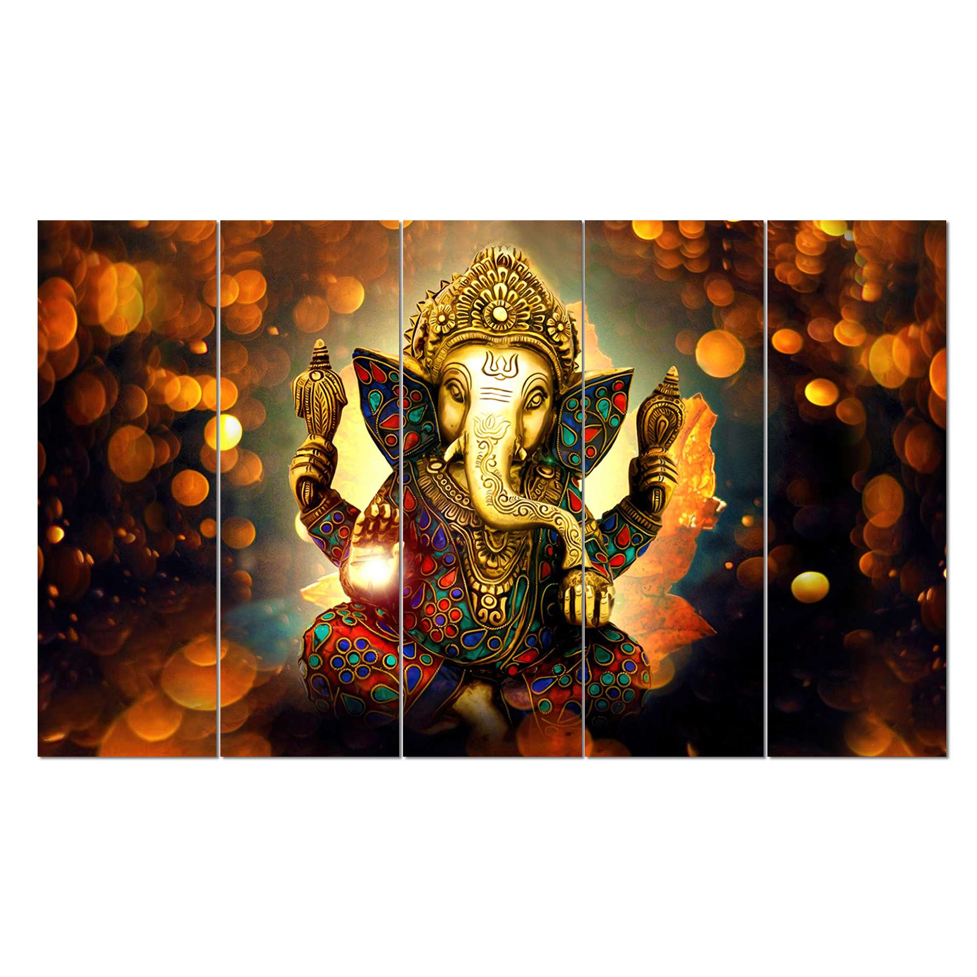 SET OF 5 DIGITAL WALL PAINTING