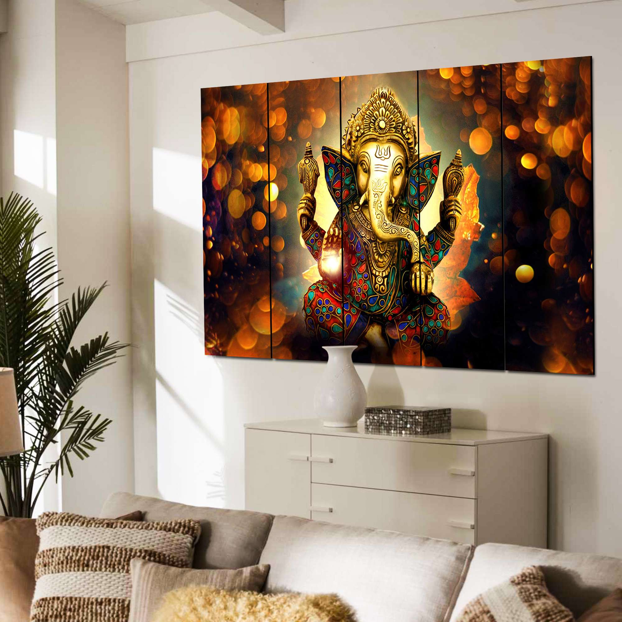 SET OF 5 DIGITAL WALL PAINTING