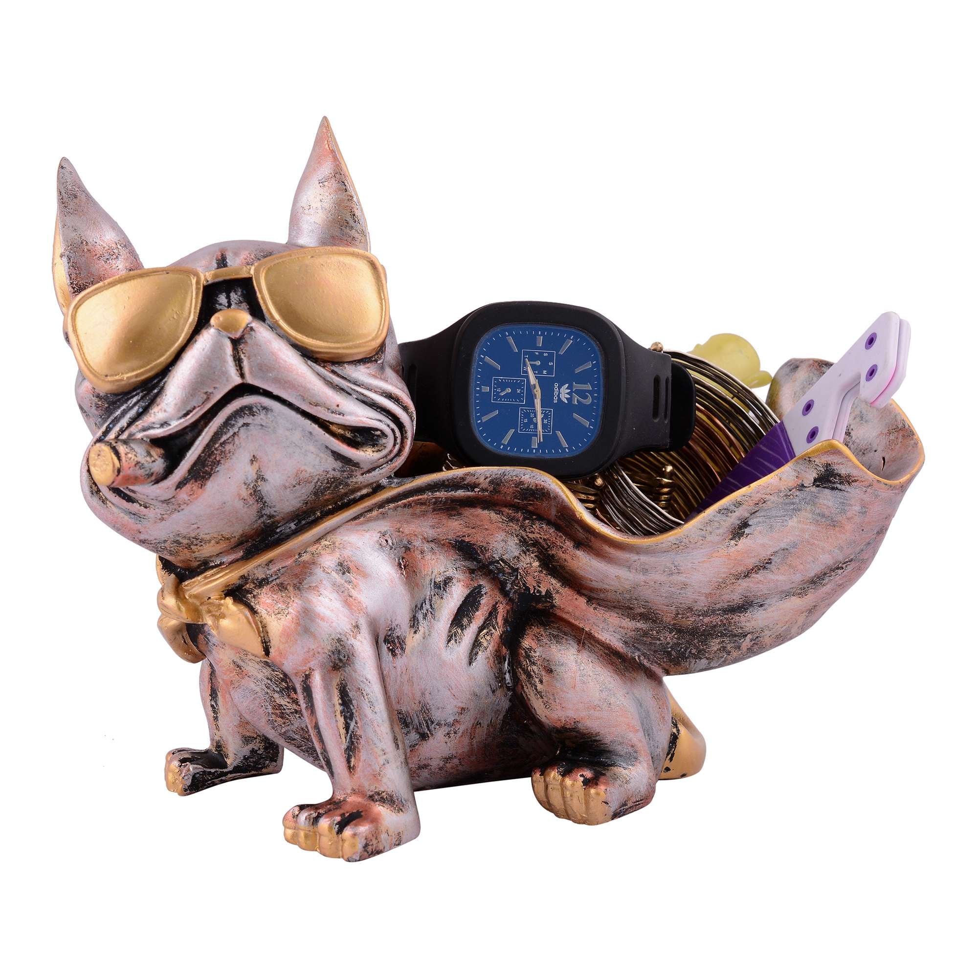 Cool Dog Showpiece with Plate for Home Dcor Item | Kitchen,Bedroom,Office,Dinning Table Decorative Item