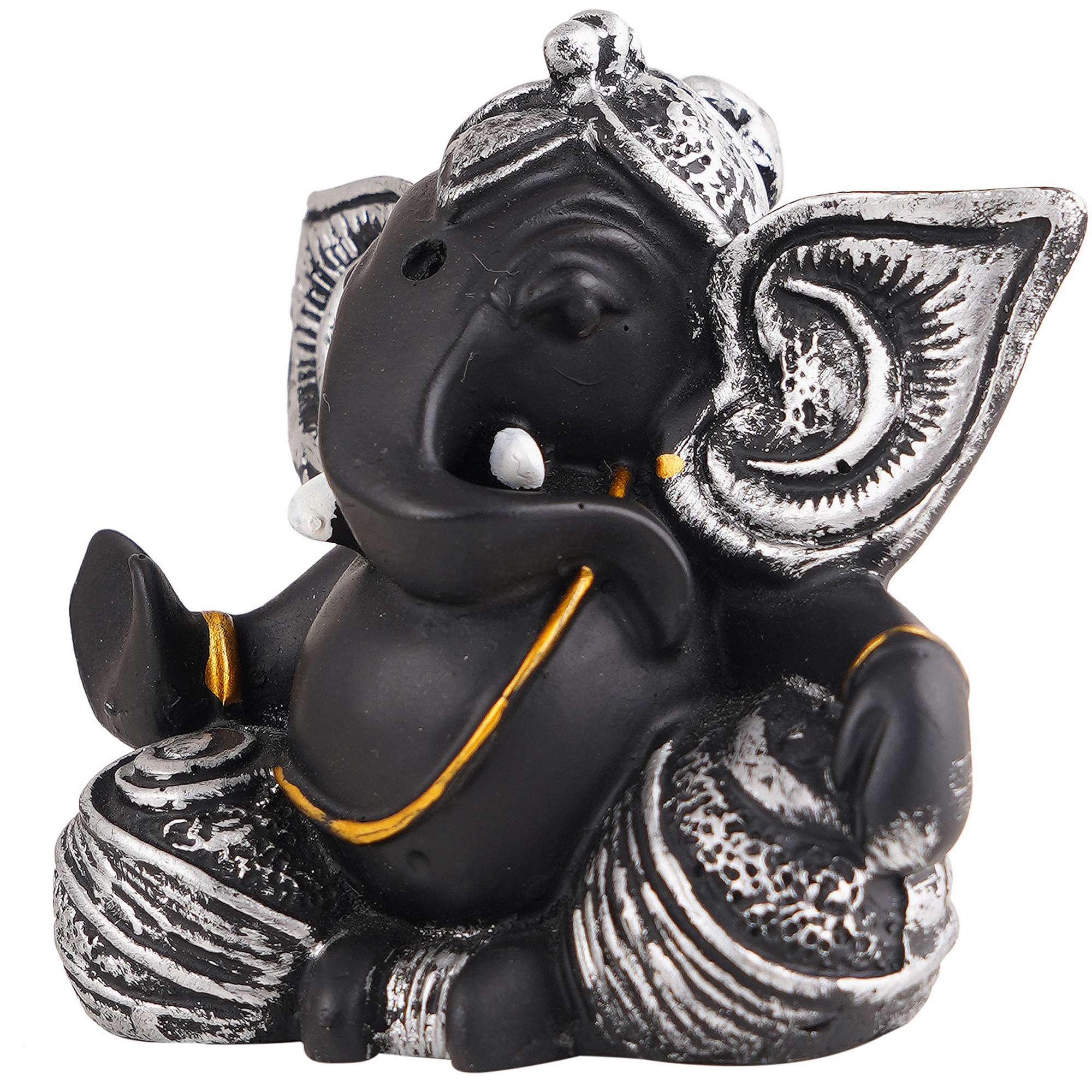 Ganesha Statue  Idol Shriganesh Bhagwan Murti / Home, Office Decor / Car Dashboard / Side Table Brass Ganpati / Lord Vinayaka Statue / God of Luck & Success Sculpture / Gift Items