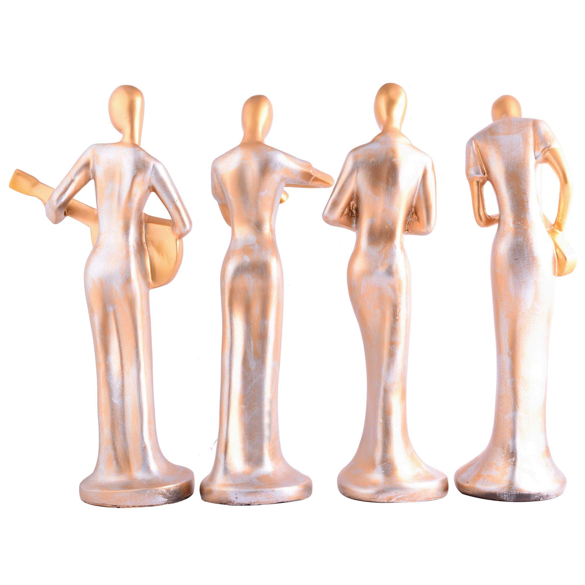 Modern metal musician golden statue Resin figurine Contemporary art Music decor Metal sculpture, Modern home decor, Musician gift