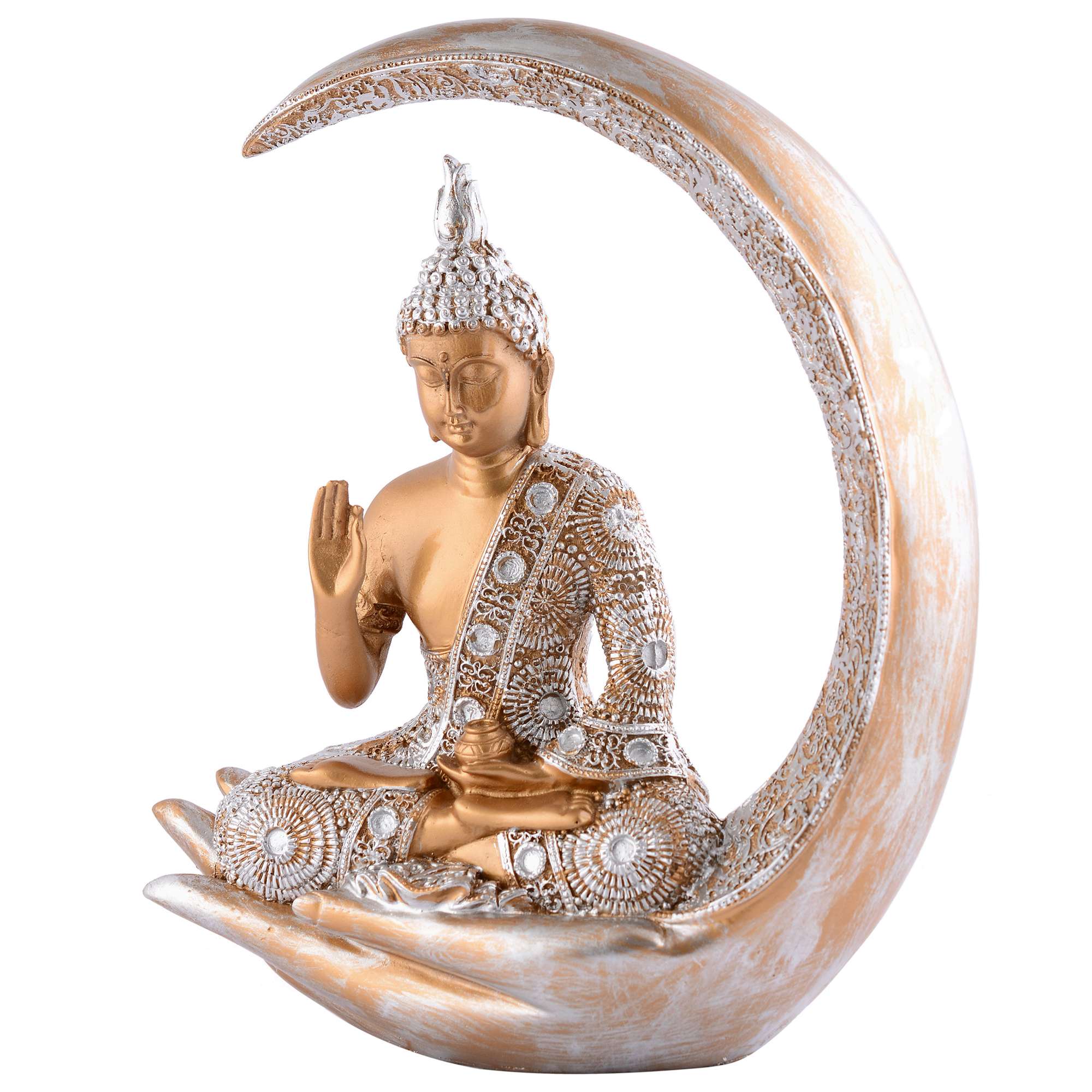 Buddha Idol Statue Showpiece Gift Gifting Item Polystone Home Decor Decoration