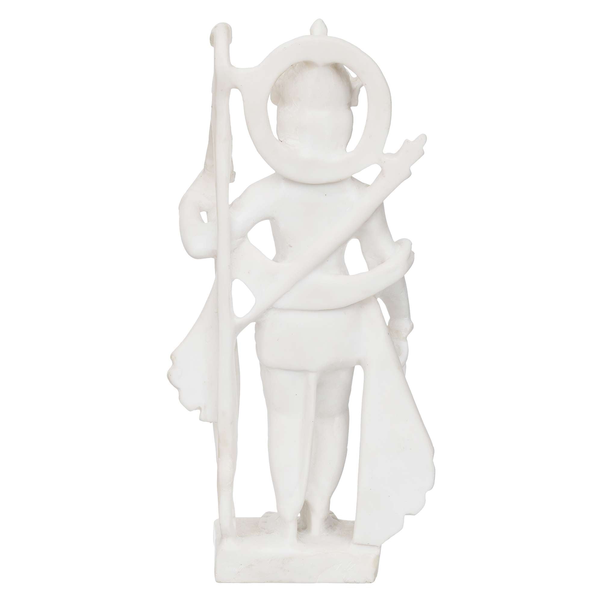 White Marble Standing Ram Ji murti for Pooja Room Standing Hindu Lord Ram ji Statue for Home Temple Idol Murti Best for Gift