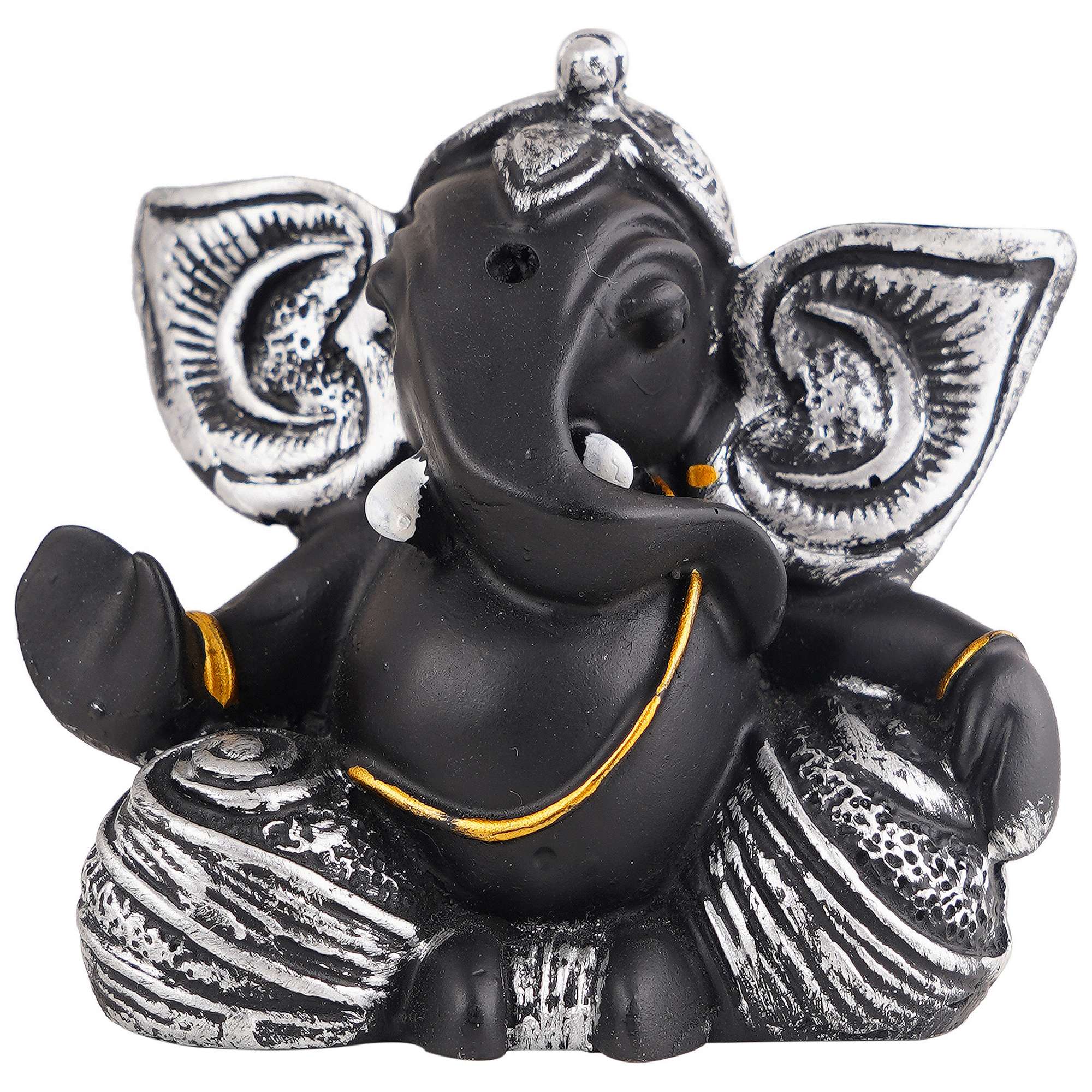 Ganesha Statue  Idol Shriganesh Bhagwan Murti / Home, Office Decor / Car Dashboard / Side Table Brass Ganpati / Lord Vinayaka Statue / God of Luck & Success Sculpture / Gift Items