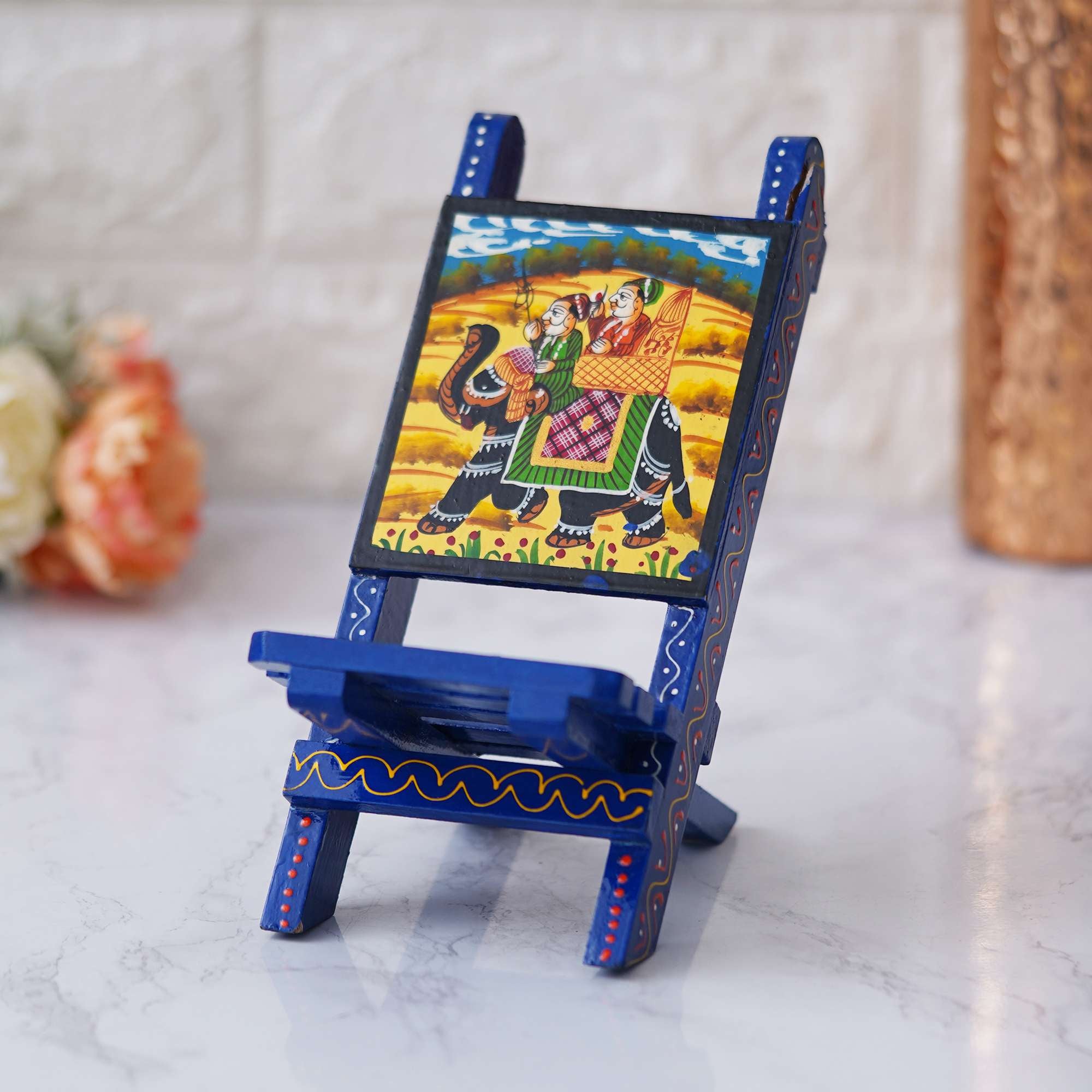Wooden mobile stand chair