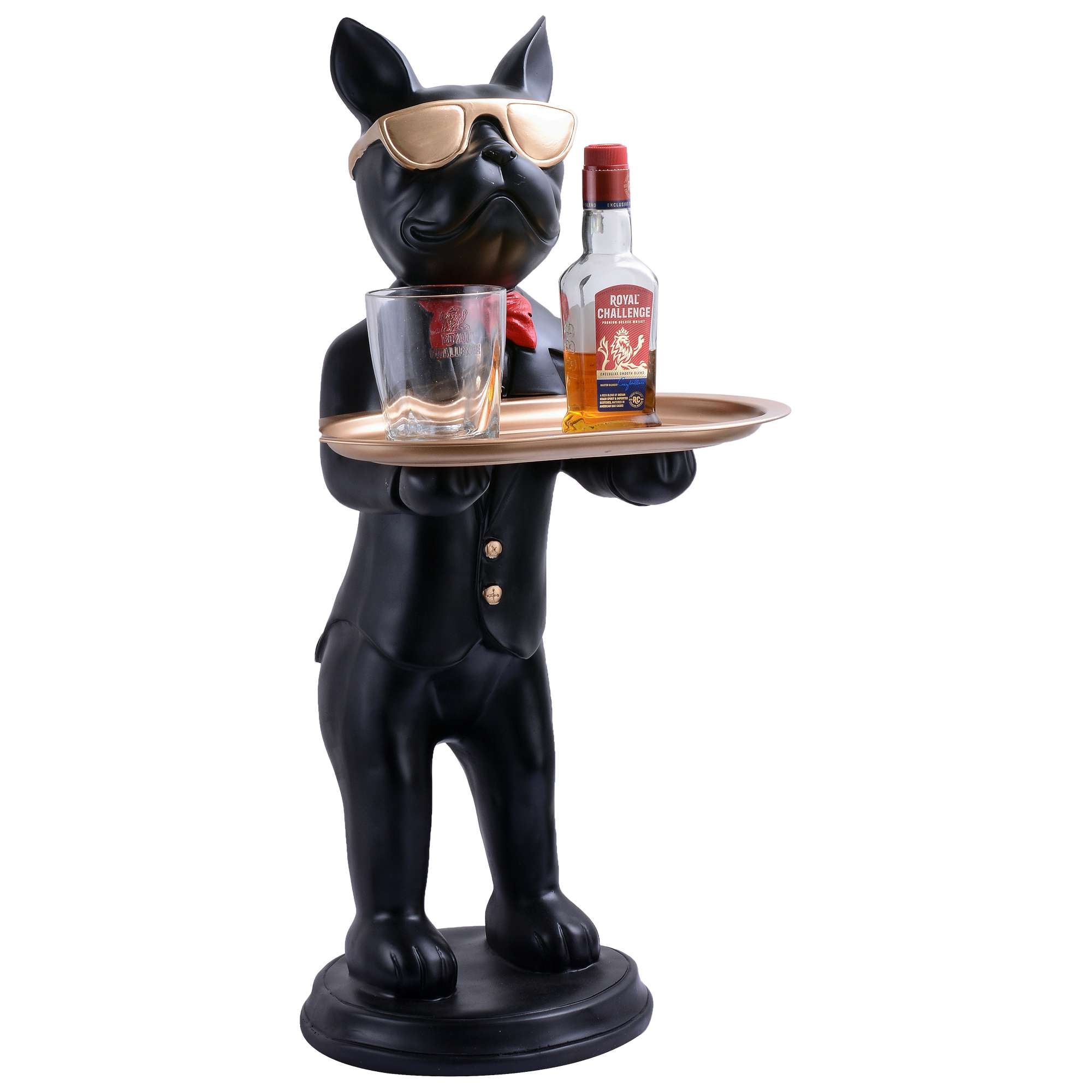 Cool Dog Showpiece with Plate for Home Dcor Item | Kitchen,Bedroom,Office,Dinning Table Decorative Item