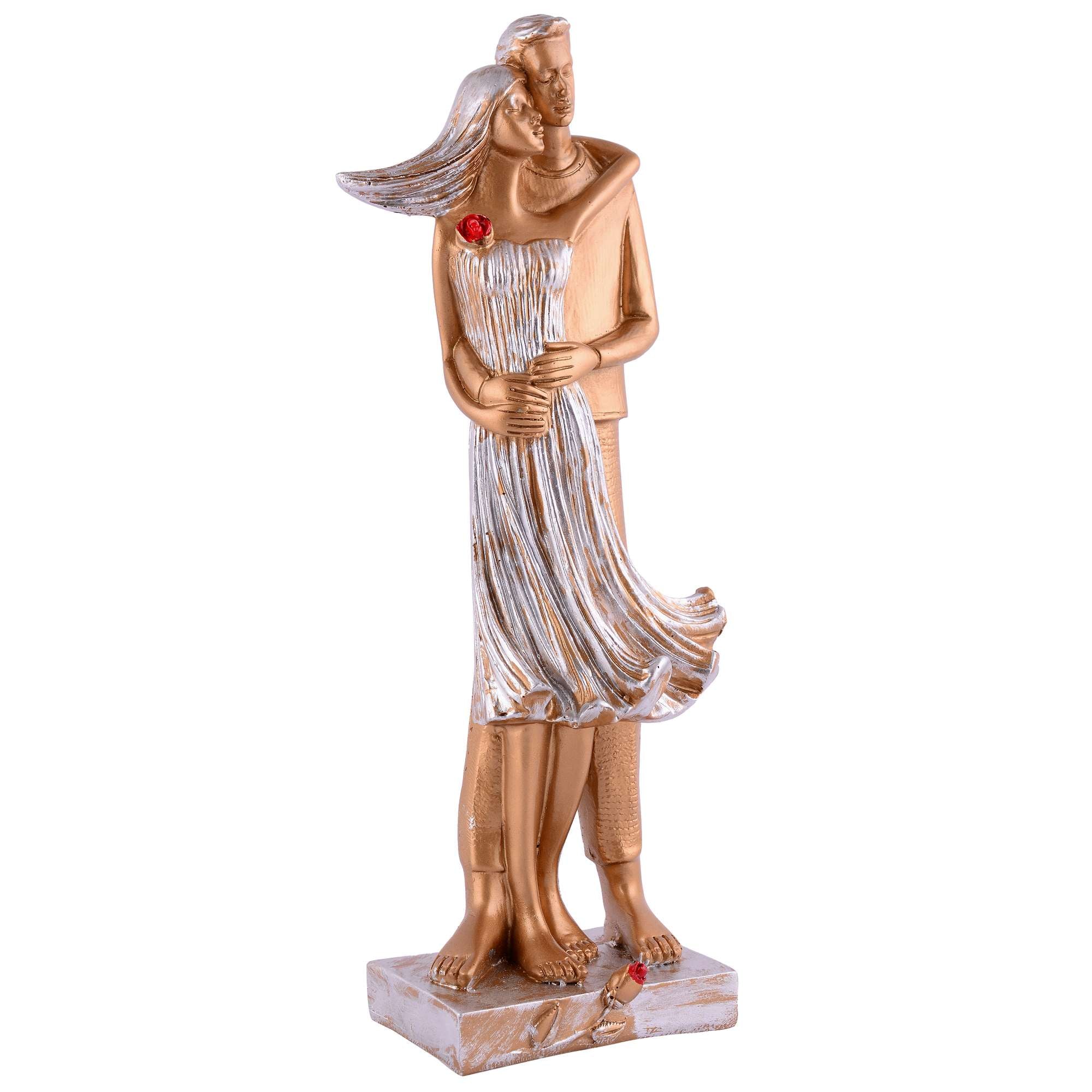GREAT Valentine's Day Gift For Girl & Boys symbolizes true love, Romantic Gift Showpieces white golden