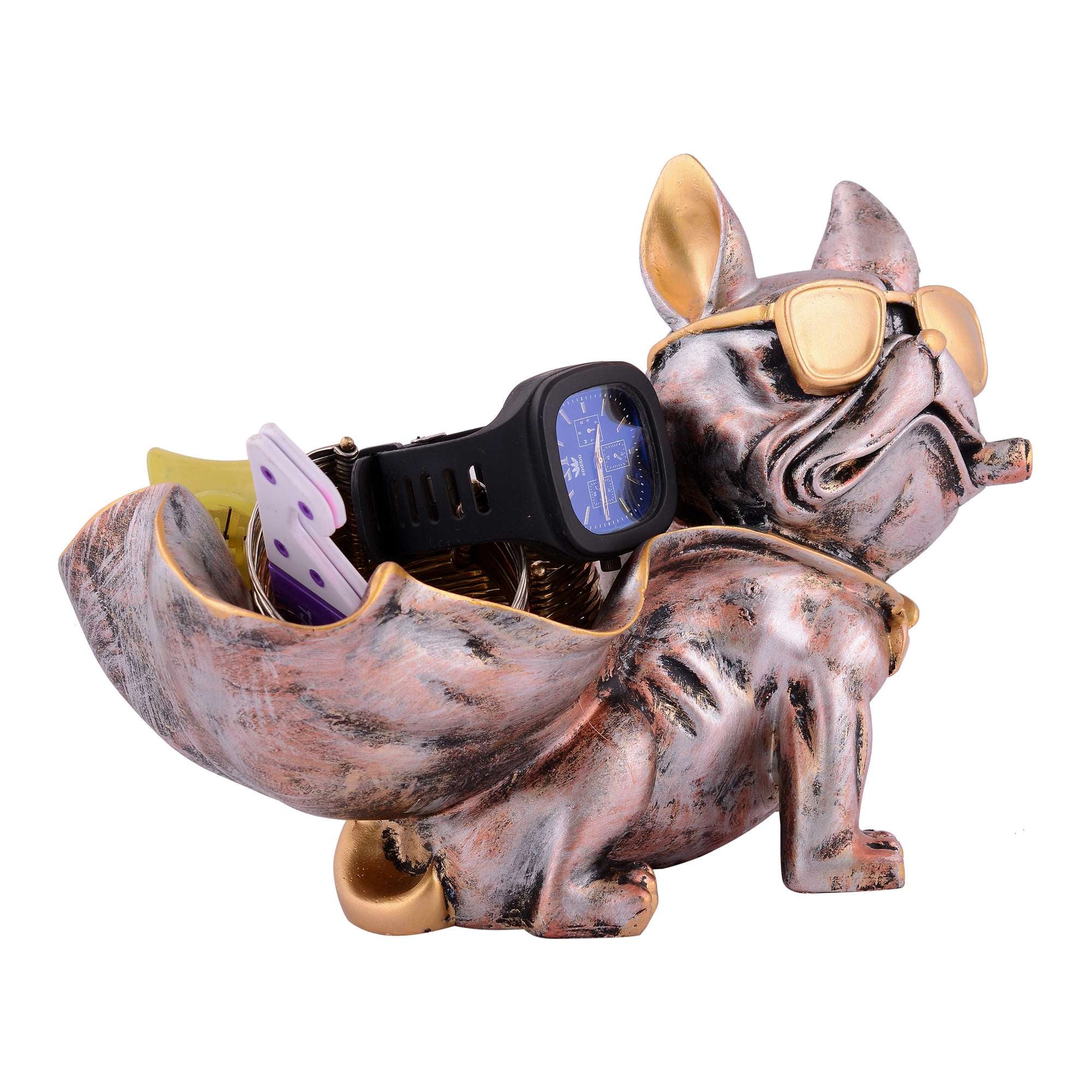 Cool Dog Showpiece with Plate for Home Dcor Item | Kitchen,Bedroom,Office,Dinning Table Decorative Item
