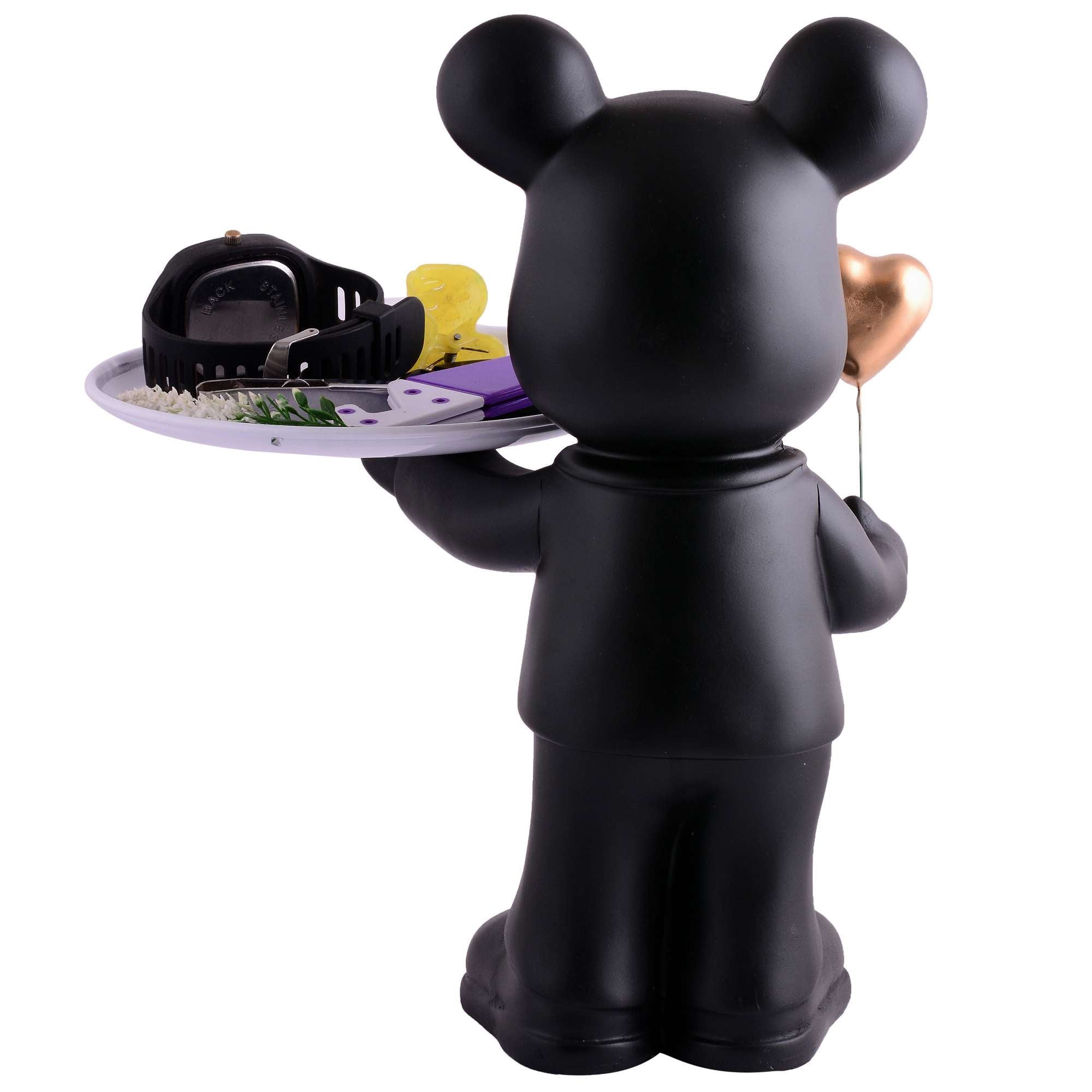 Cool Taddy Bear Showpiece for Home Decorative Showpiece | Taddy Bear with Paltter Statue for Home Decor Showpiece | Home Kitchen Decor | Office Decorative Item -4